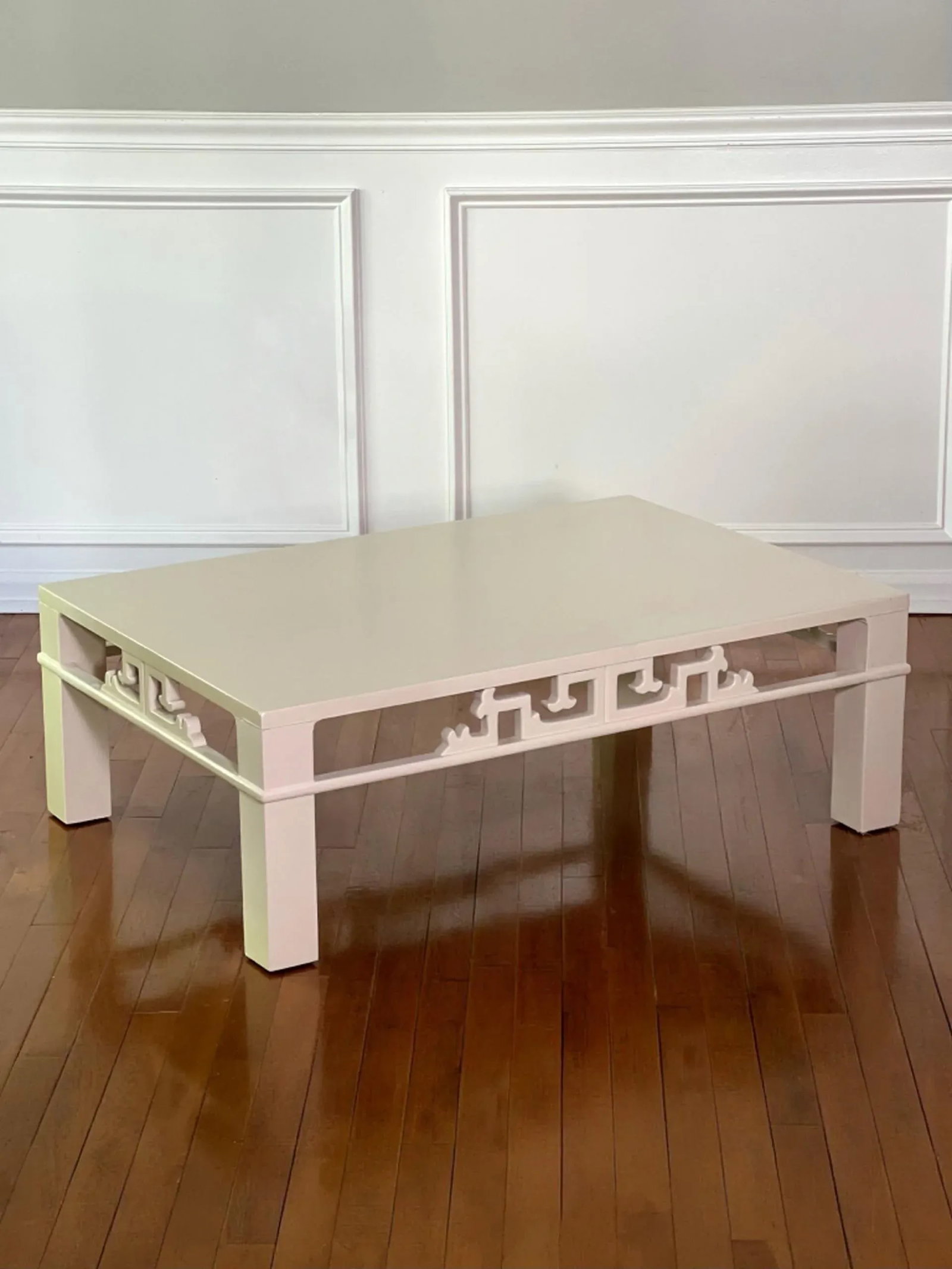 Henredon Chinoiserie White Coffee Table, 1970s - 3