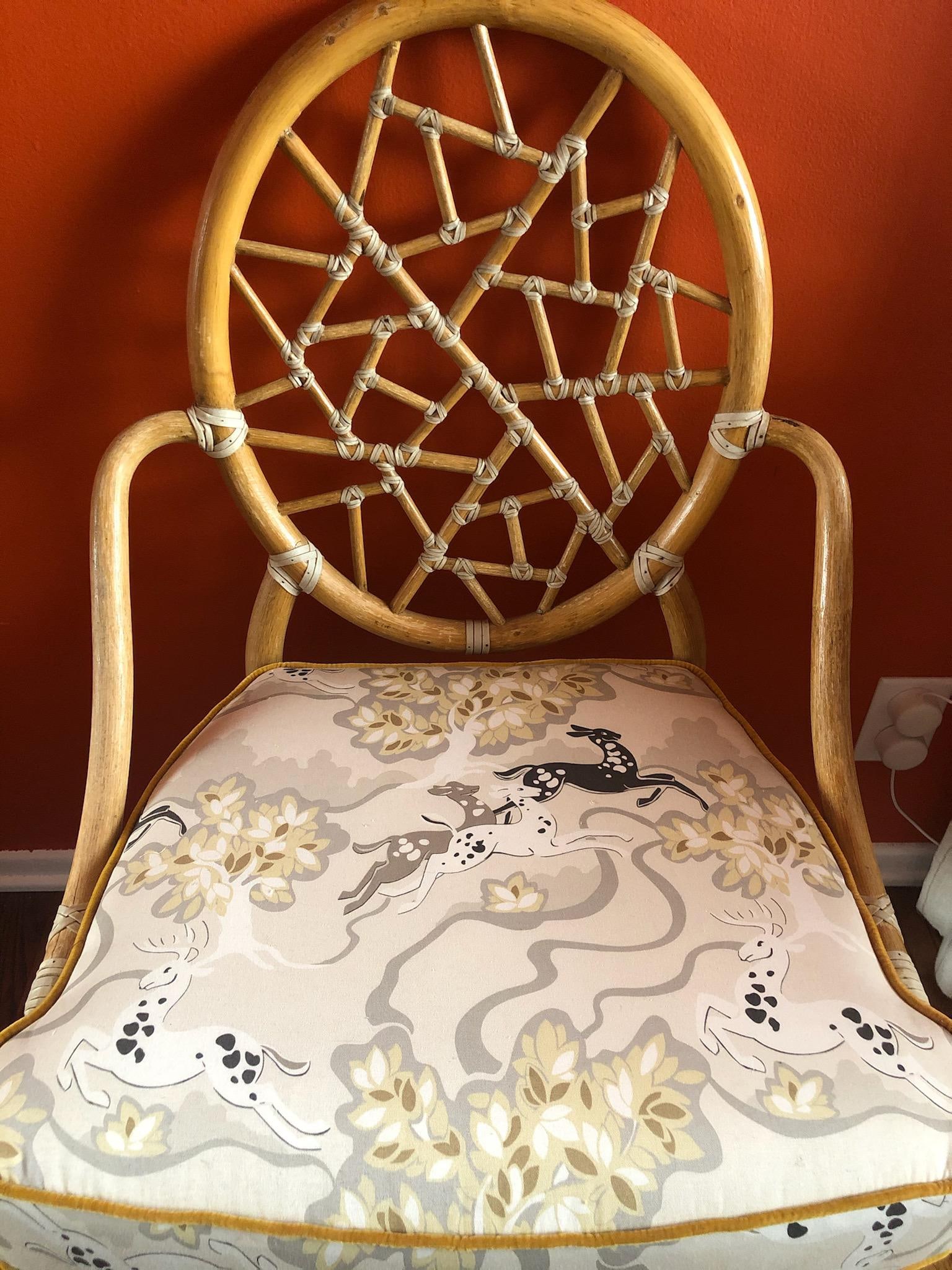 Late 20th Century Cracked Ice McGuire Chair - 2