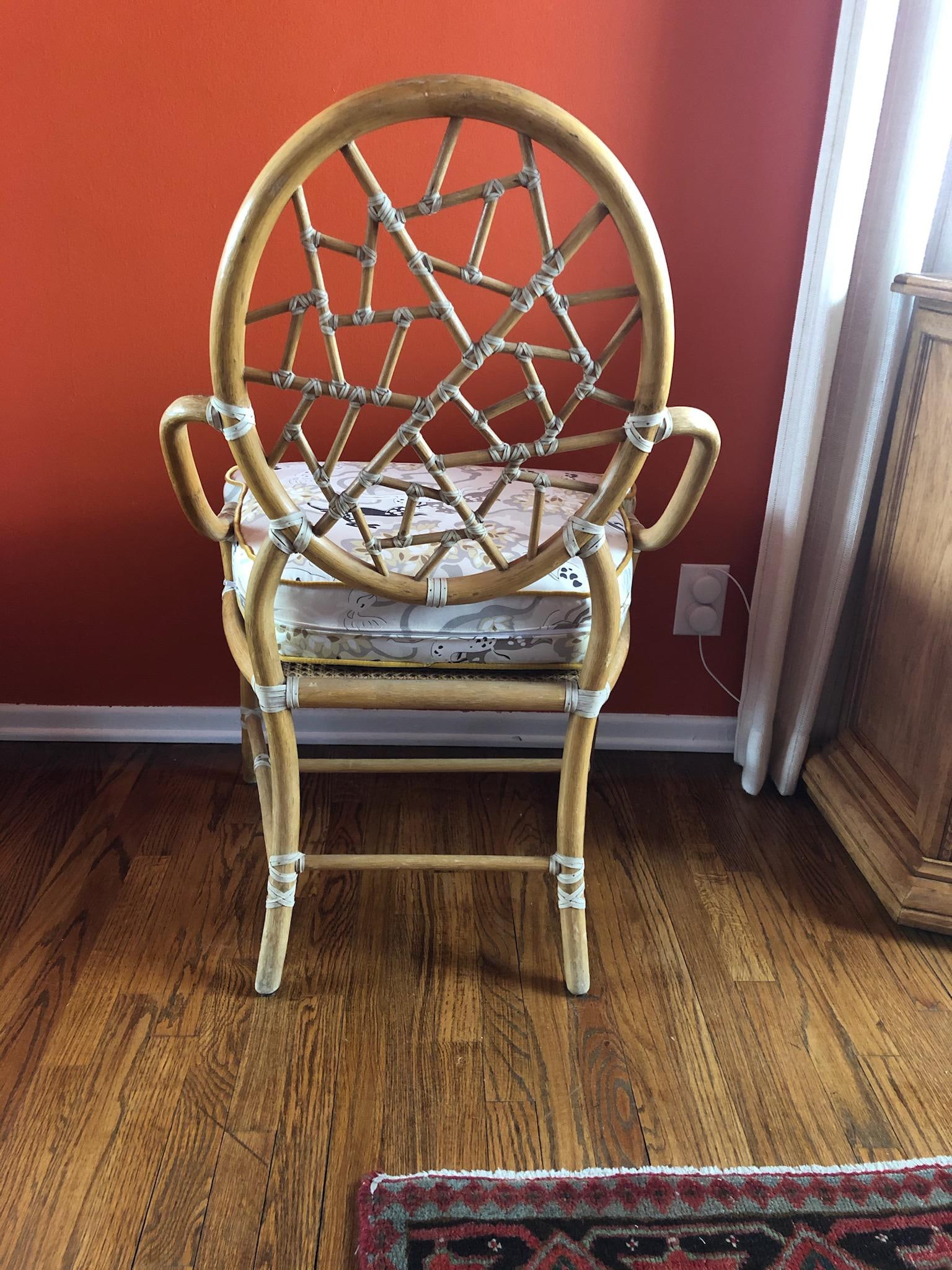 Late 20th Century Cracked Ice McGuire Chair - 4