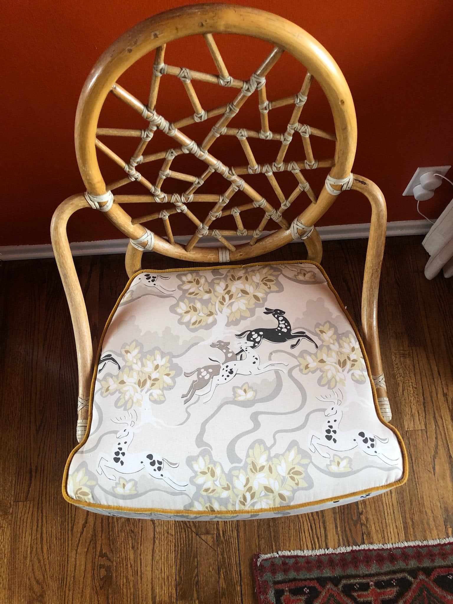 Late 20th Century Cracked Ice McGuire Chair - 5