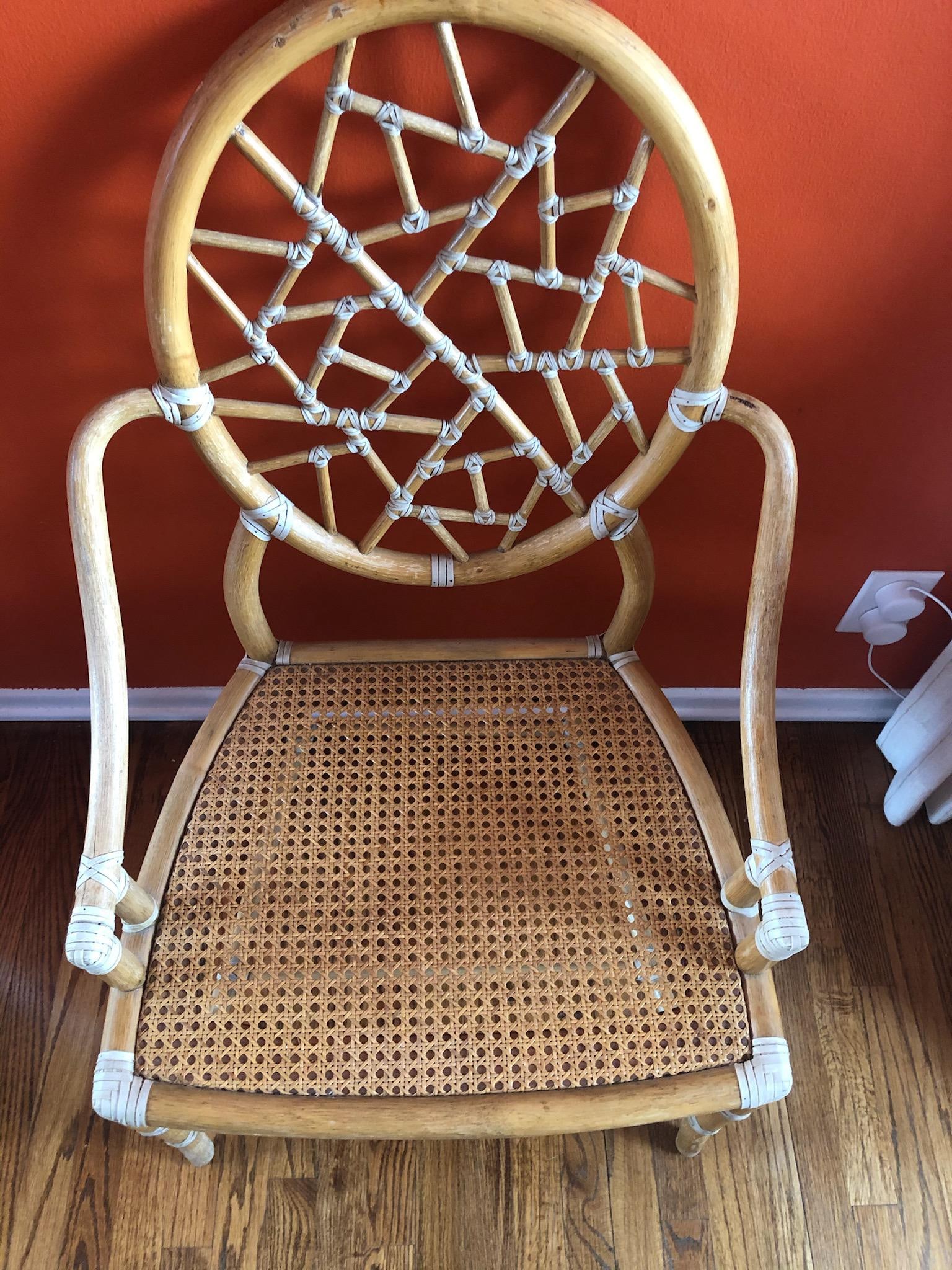 Late 20th Century Cracked Ice McGuire Chair - 6