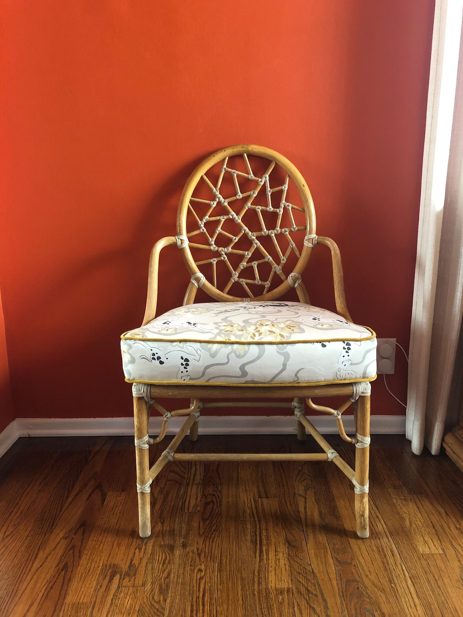 Late 20th Century Cracked Ice McGuire Chair - 8