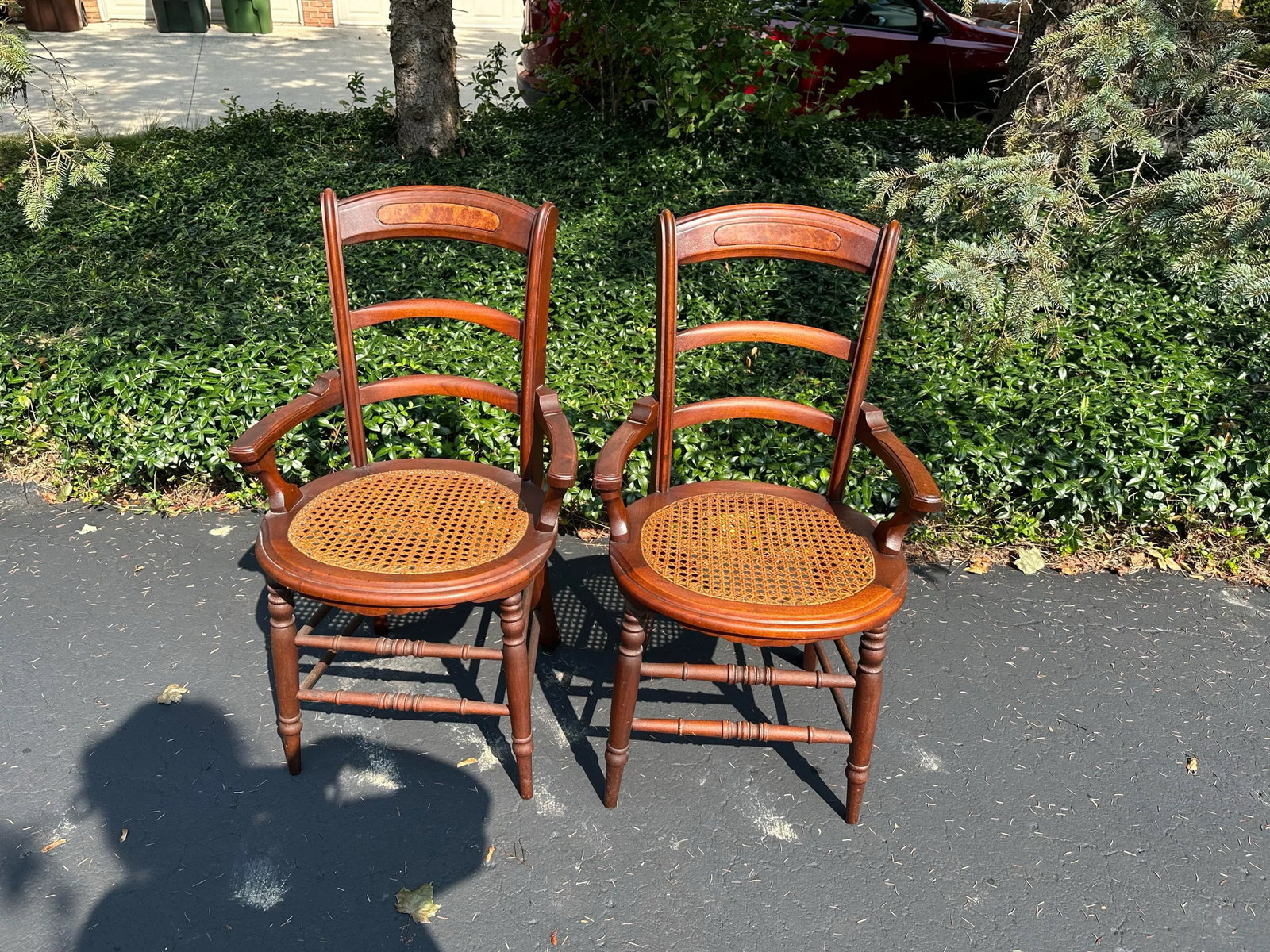Pair of Late 19th Century Victorian Walnut Burl Wood Chairs - 10
