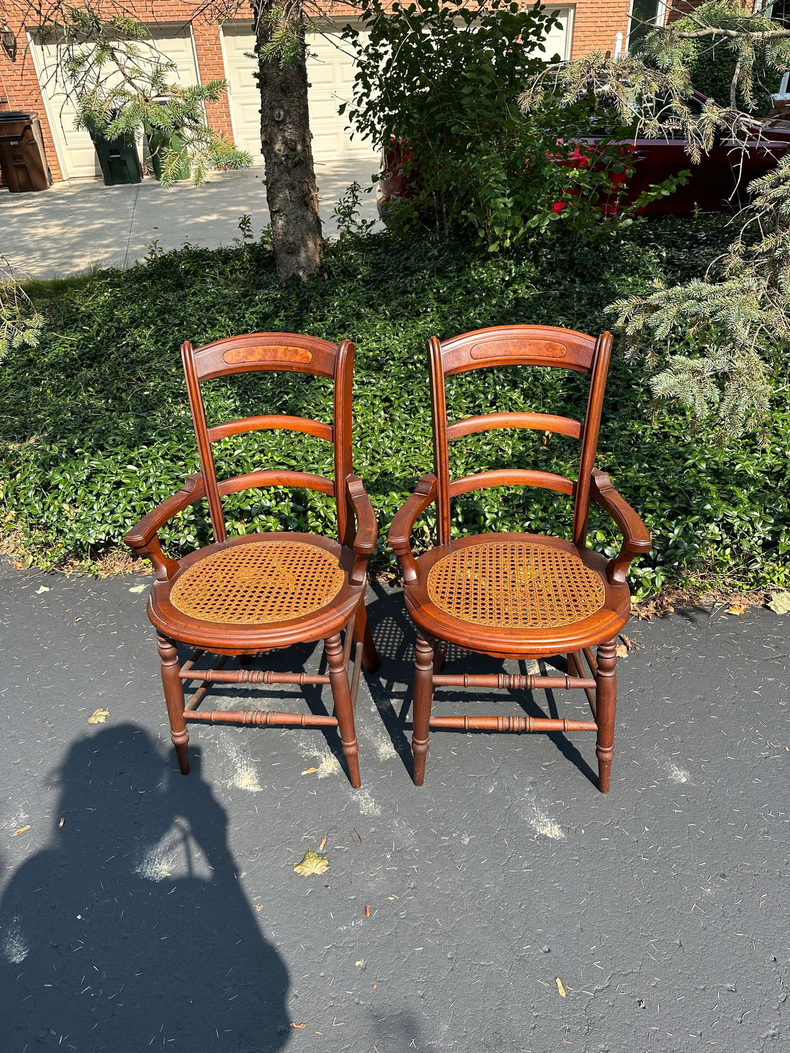 Pair of Late 19th Century Victorian Walnut Burl Wood Chairs - 3