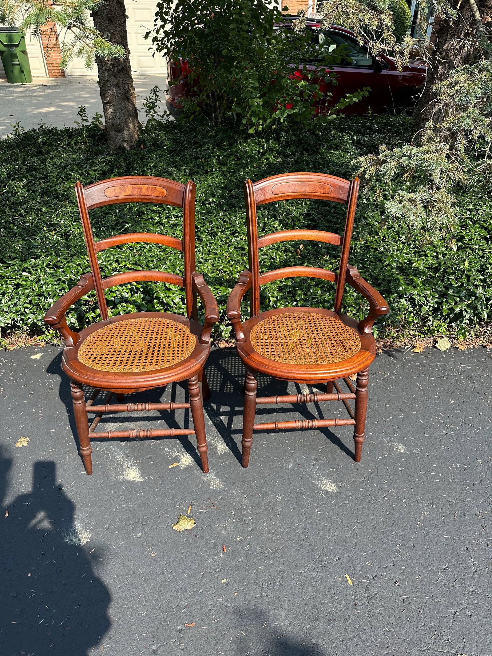 Pair of Late 19th Century Victorian Walnut Burl Wood Chairs - 4