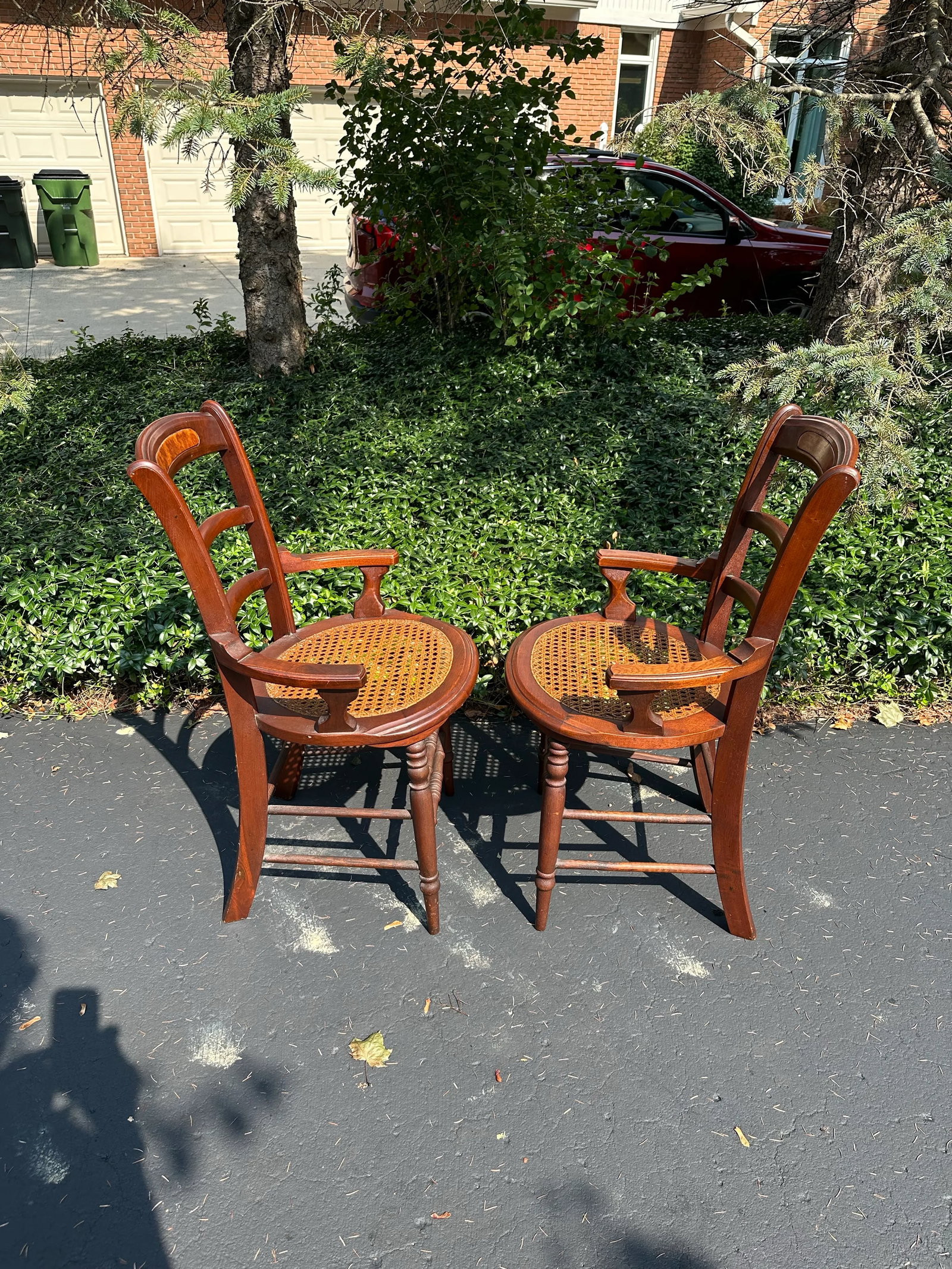 Pair of Late 19th Century Victorian Walnut Burl Wood Chairs - 6