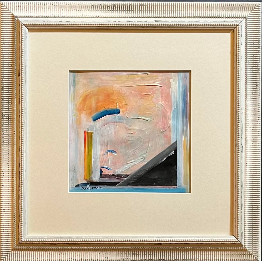 Abstract Expressionist Painting, 'Harbor' - 2