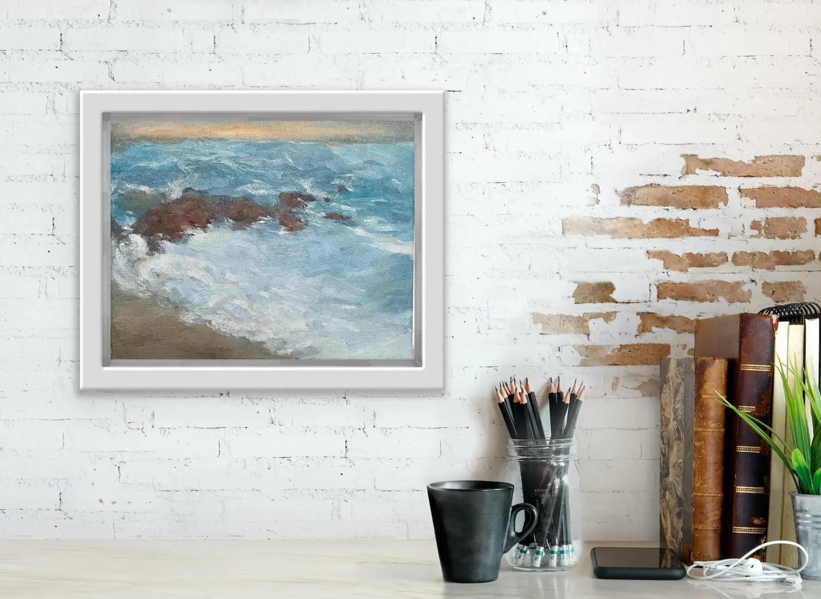 Seascape Oil Painting by Michelle Farro - 8