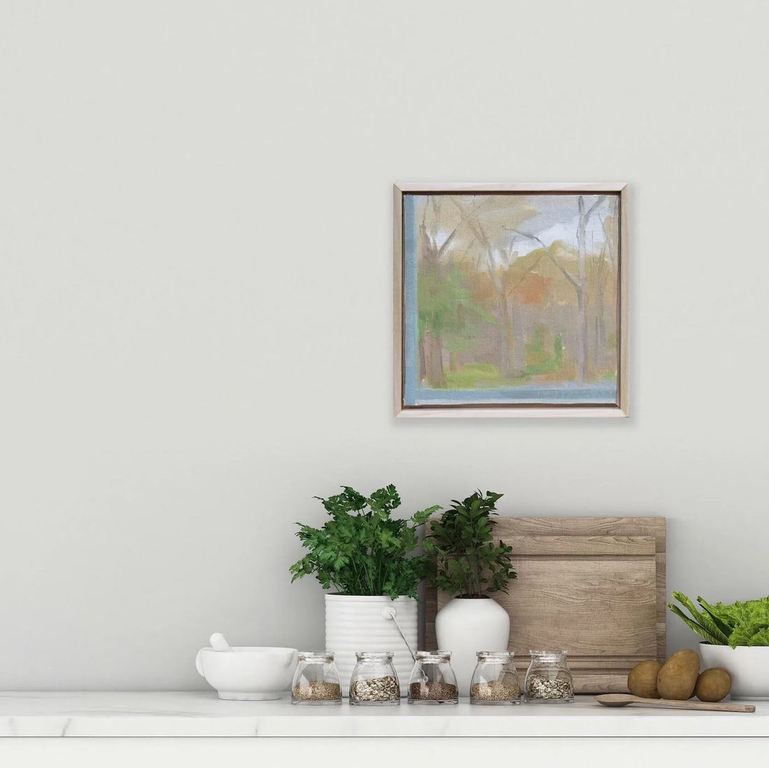 Contemporary Landscape Sketch by Michelle Farro, Framed - 2