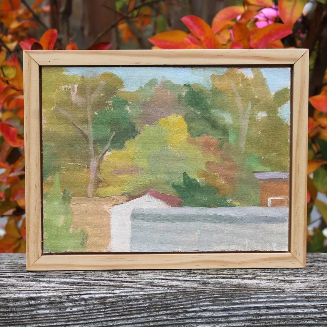 Northeast Fall Framed Oil Painting by Michelle Farro - 11