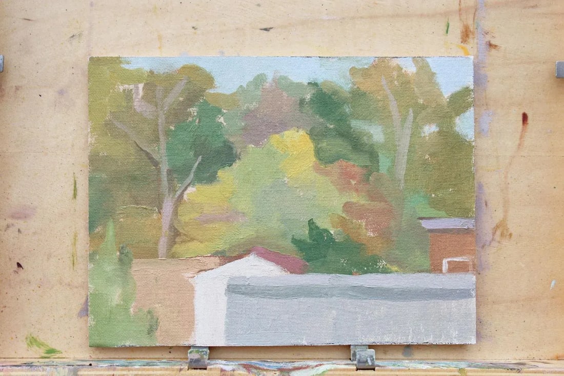 Northeast Fall Framed Oil Painting by Michelle Farro - 5