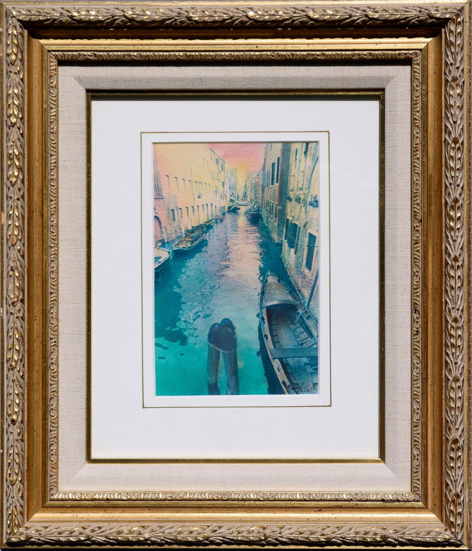 Cheryl Trotter Realism Venice Canal Cyanotype 1980 - 5