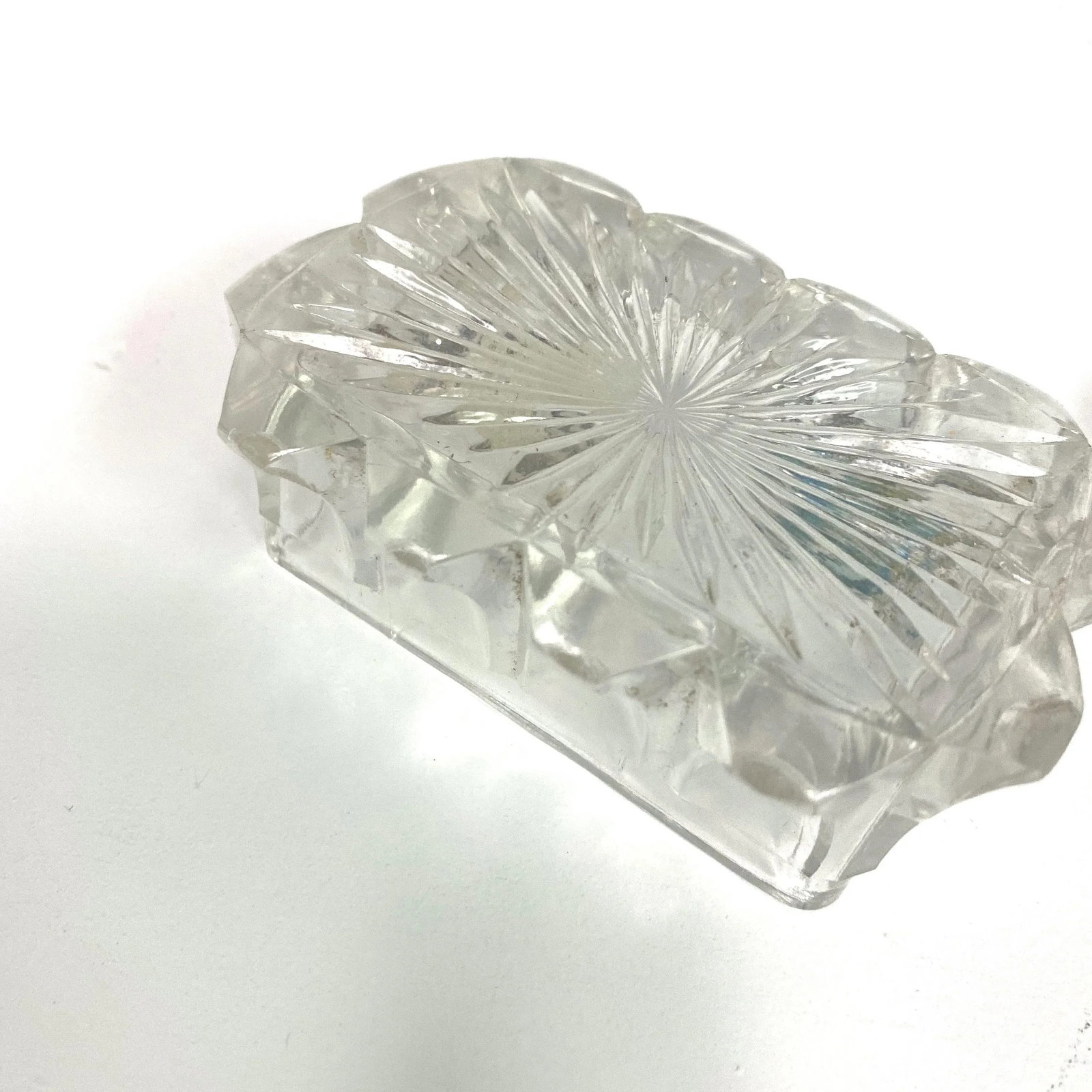 Vintage Art Nuevo Glass and Metal Vanity Box - 6