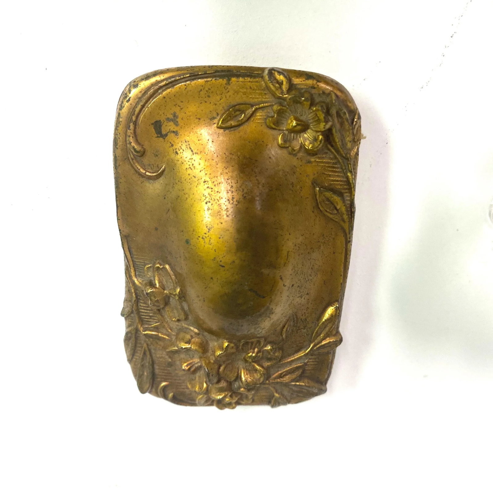 Vintage Art Nuevo Glass and Metal Vanity Box - 8