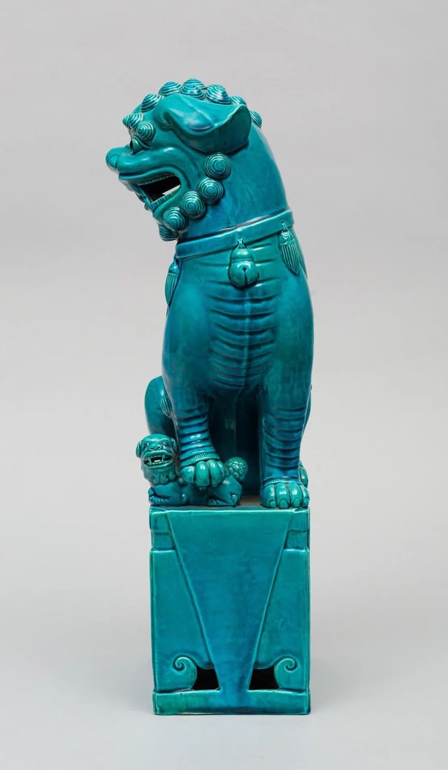 Chinese Large Turquoise Foo Dog - 2