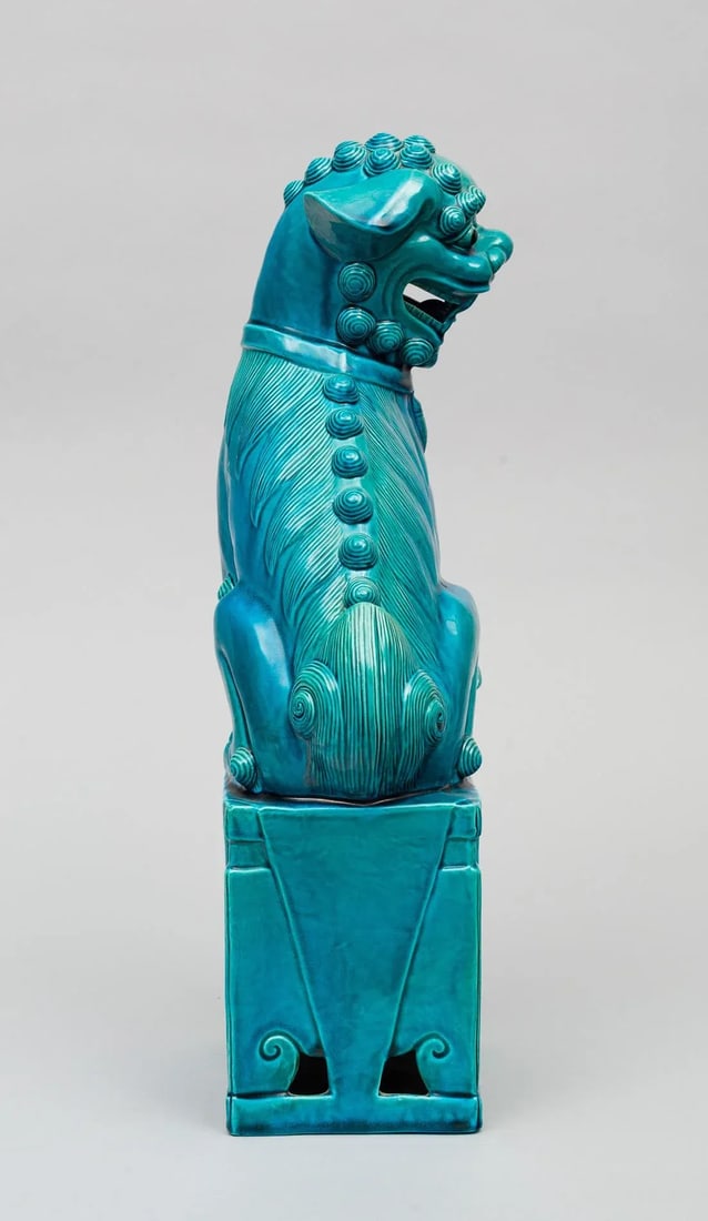 Chinese Large Turquoise Foo Dog - 5