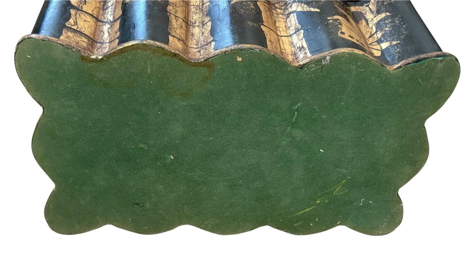 Vintage Black Gilded Chinoiserie Bamboo Box - 10