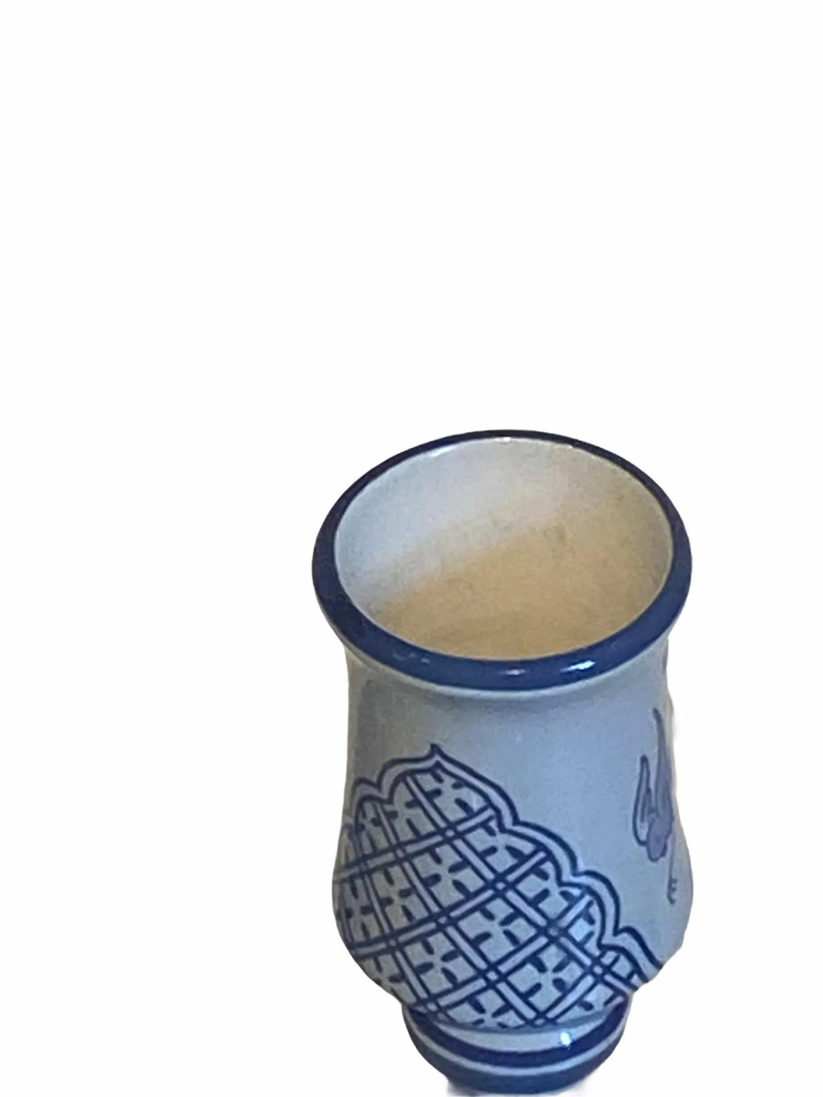 Vintage Royal Goedewoagen Blue and White Hand Painted Candlesticks Made in Holland - Set of 2 - 4