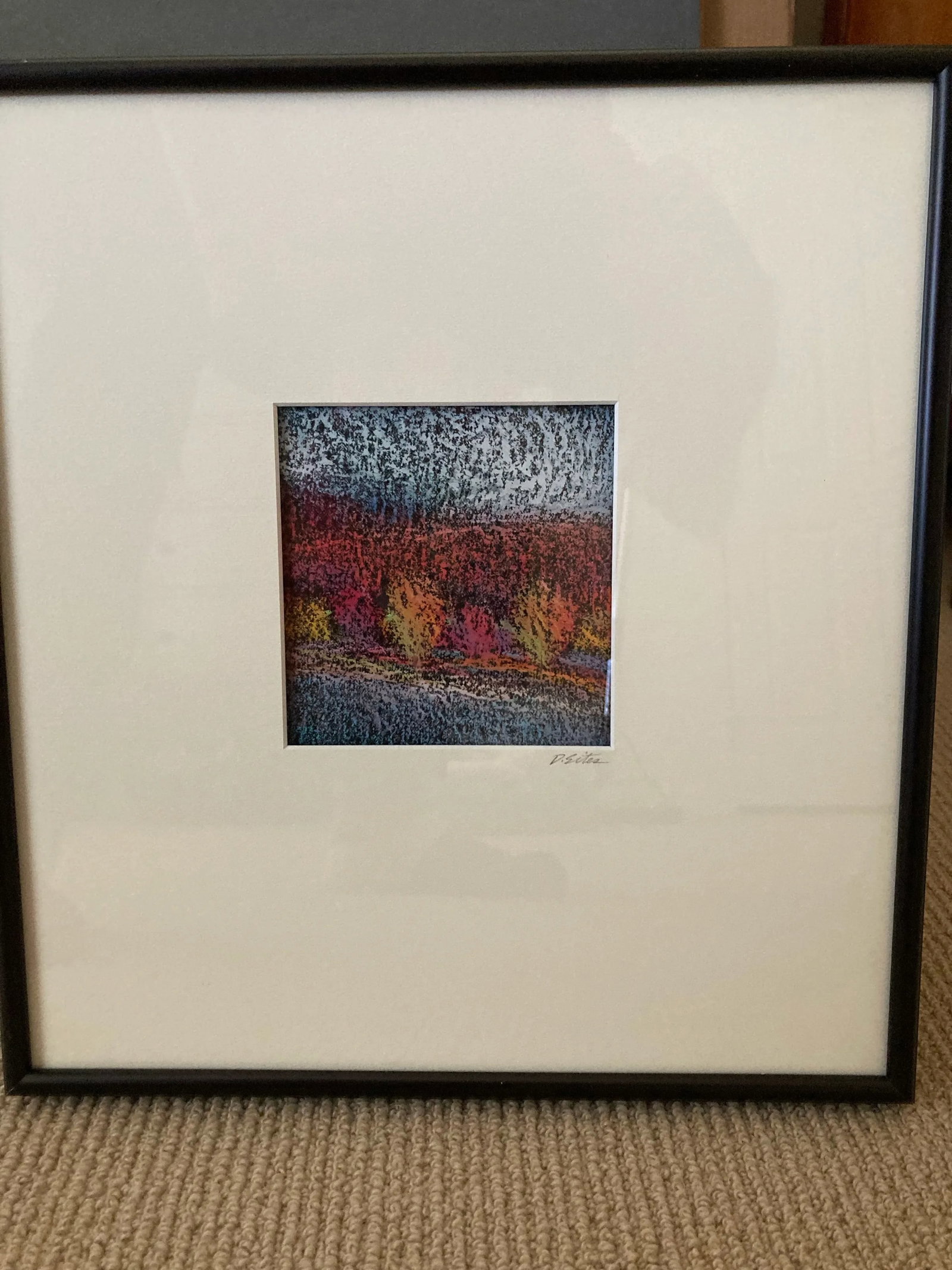 Original Framed Pastels by Artist David Sites. One of a Series of 4, Entitled "Midday Crossing". - 5