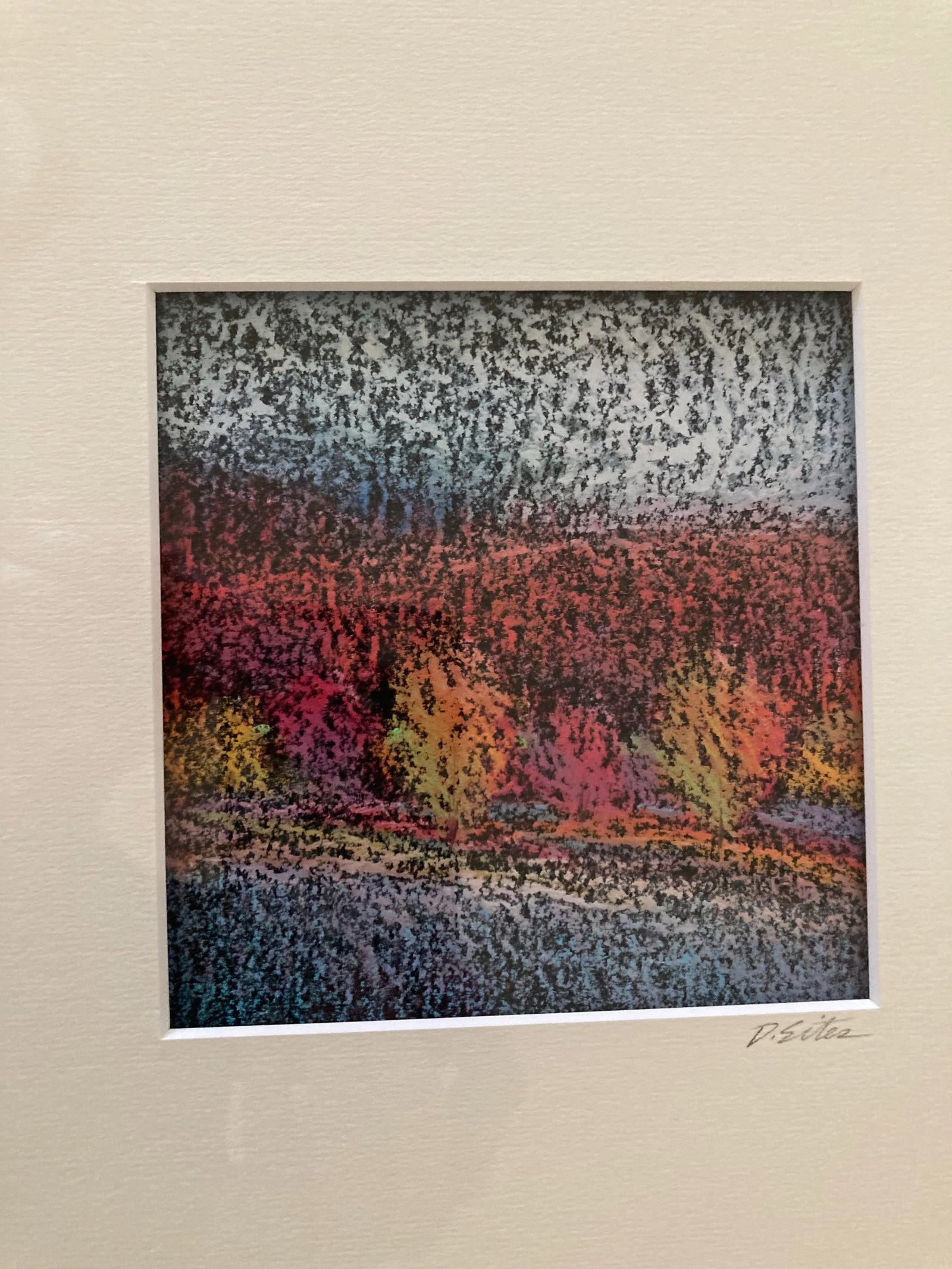 Original Framed Pastels by Artist David Sites. One of a Series of 4, Entitled "Midday Crossing". - 7
