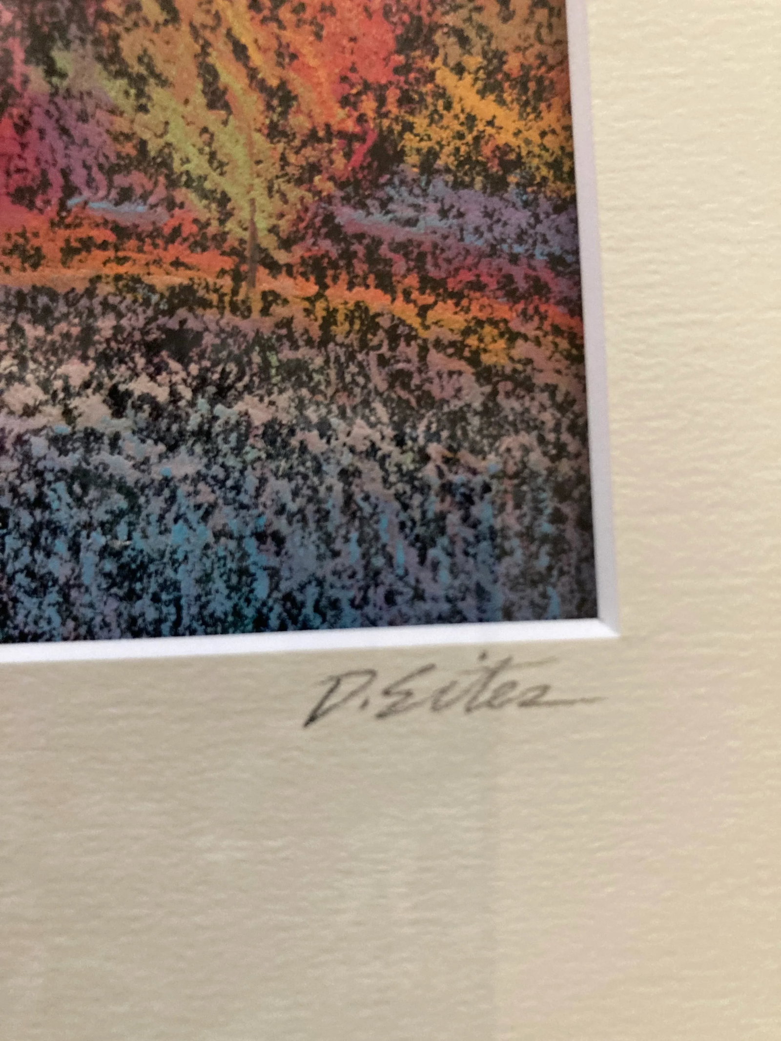 Original Framed Pastels by Artist David Sites. One of a Series of 4, Entitled "Midday Crossing". - 9