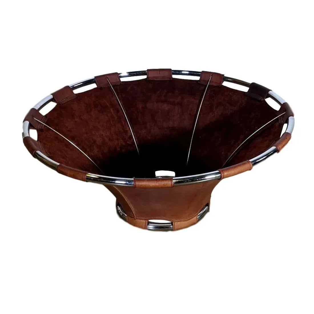 Scandinavian Modern 1970s Leather Pendant Lamp by Anna Ahrens for Atelje, Sweden - 2
