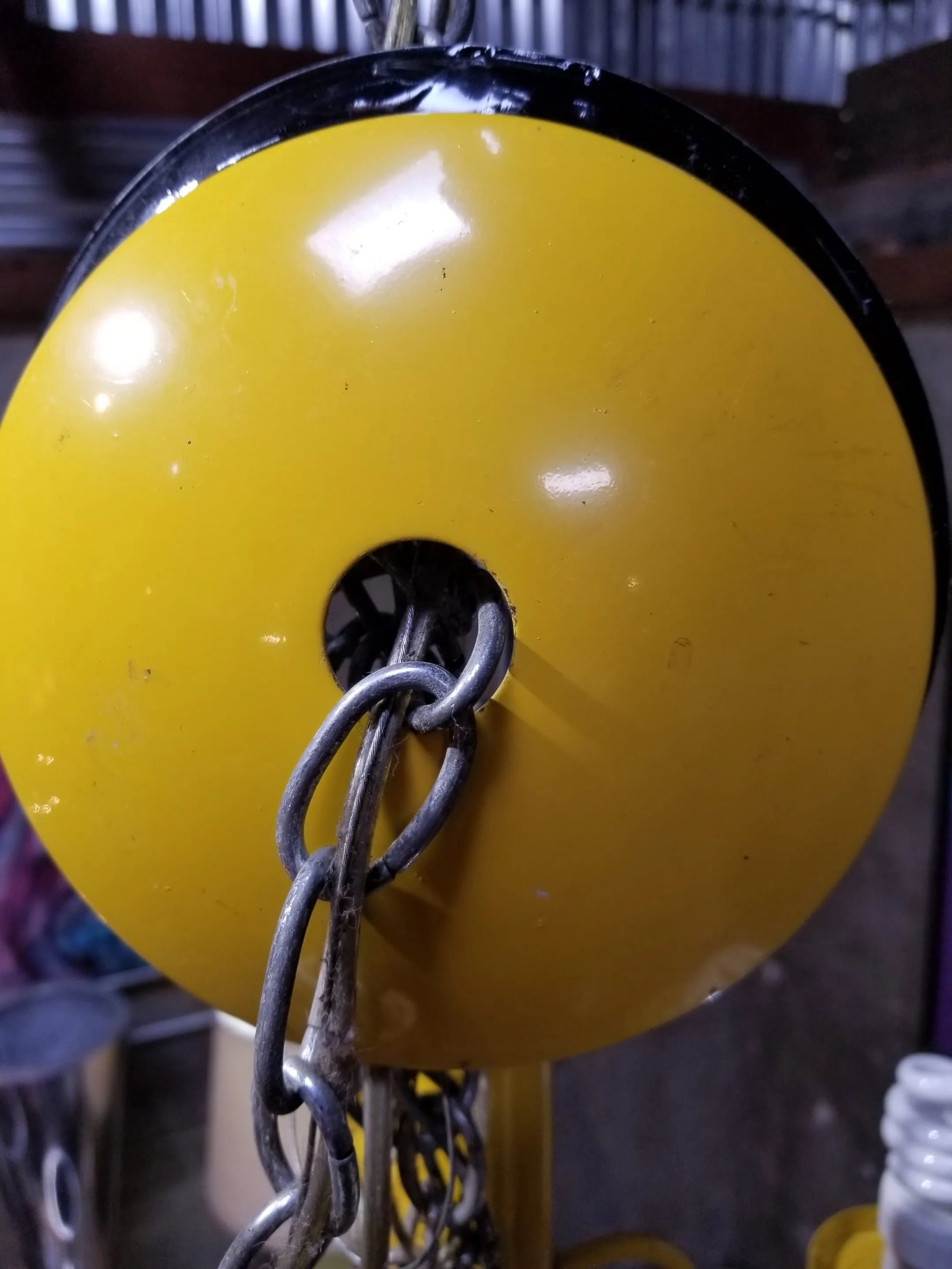 Lightolier Yellow Chandelier Mid-Century Modern - 10