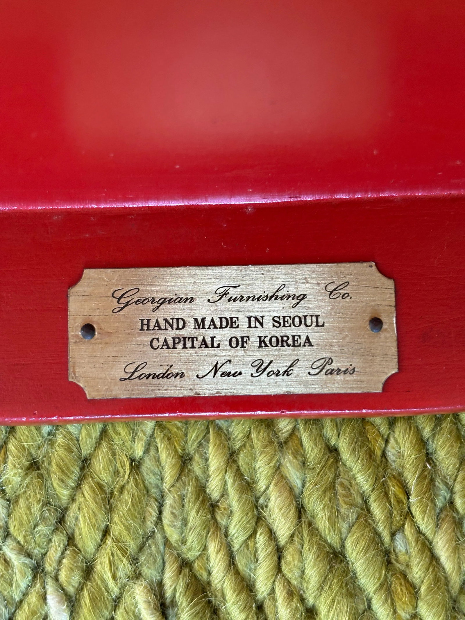 Vintage Chinoiserie Red Coffee Table - 7