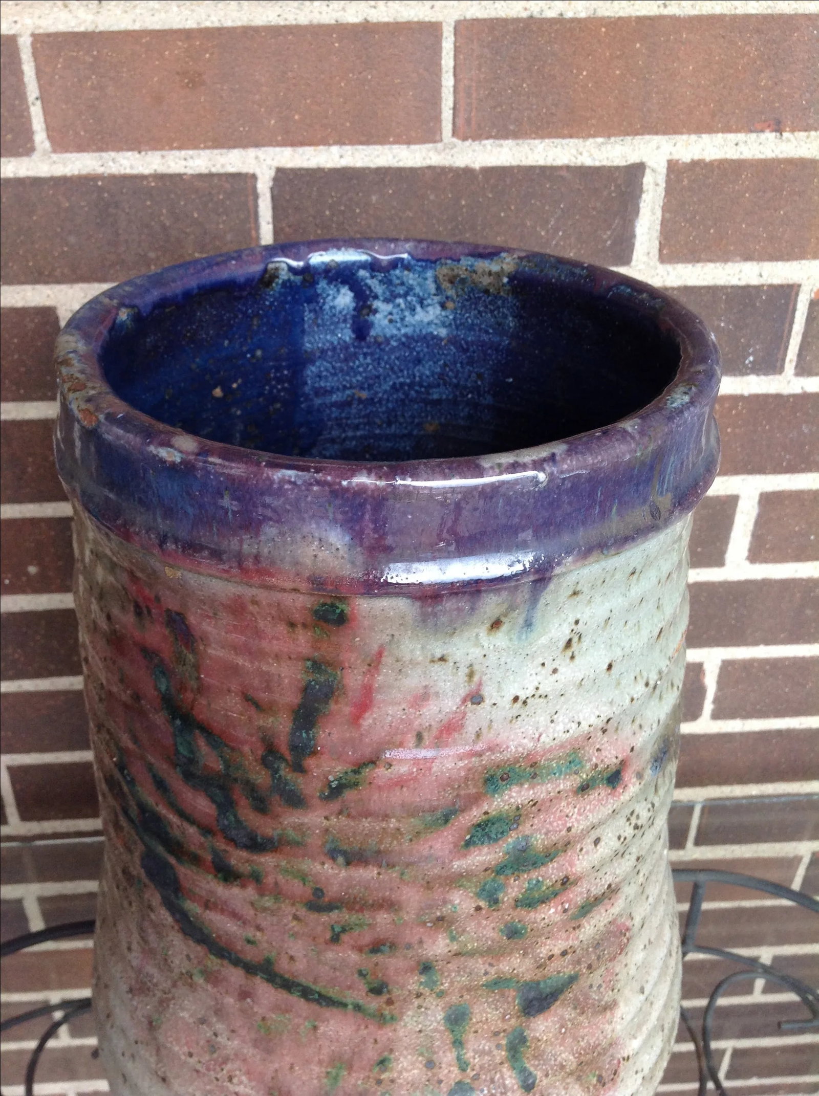 1970s Studio Pottery Floor Vase - 11