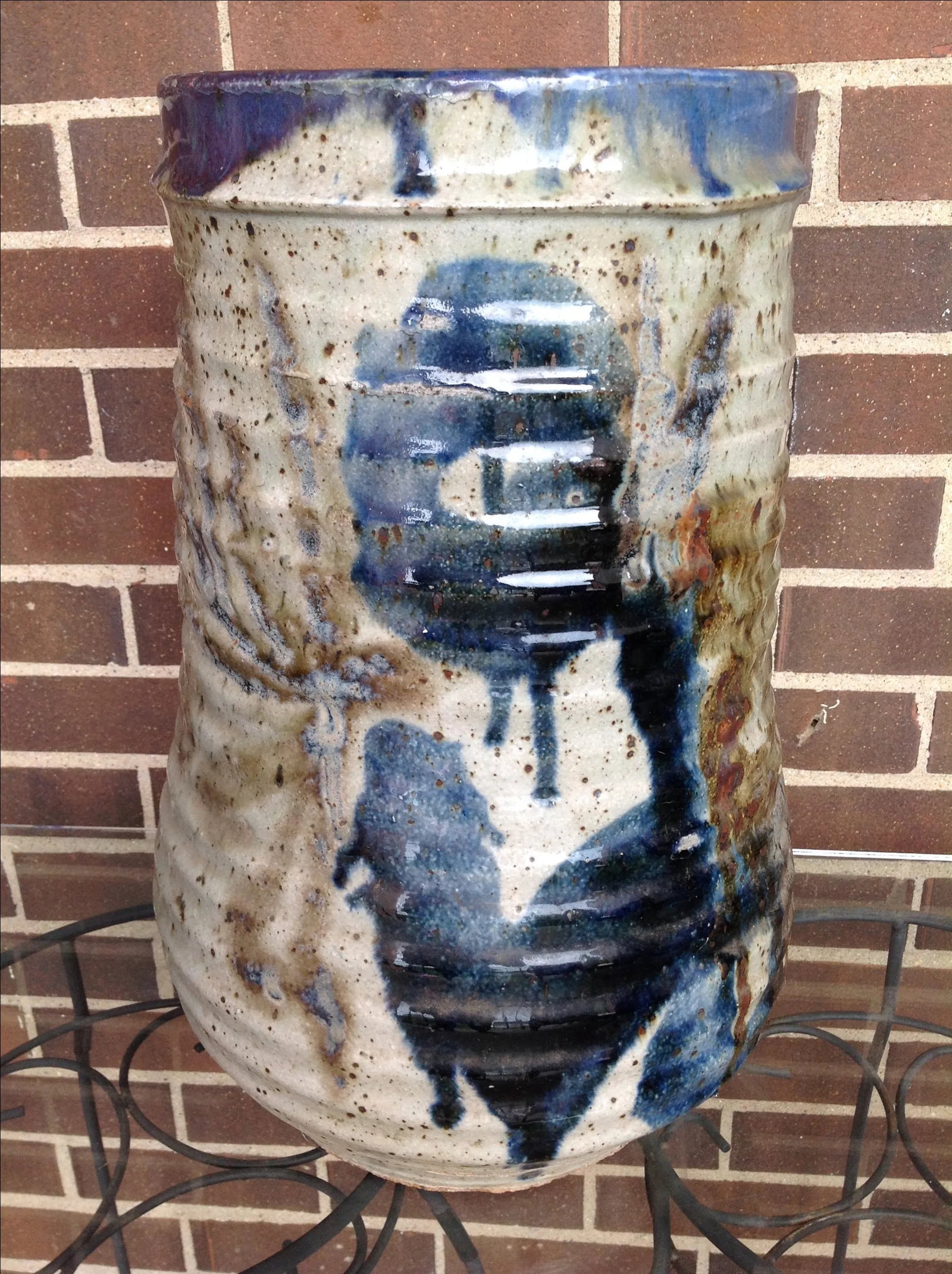 1970s Studio Pottery Floor Vase - 2