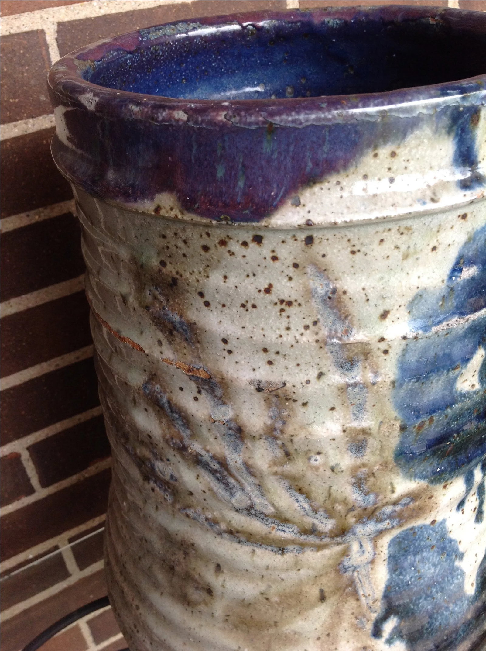 1970s Studio Pottery Floor Vase - 6