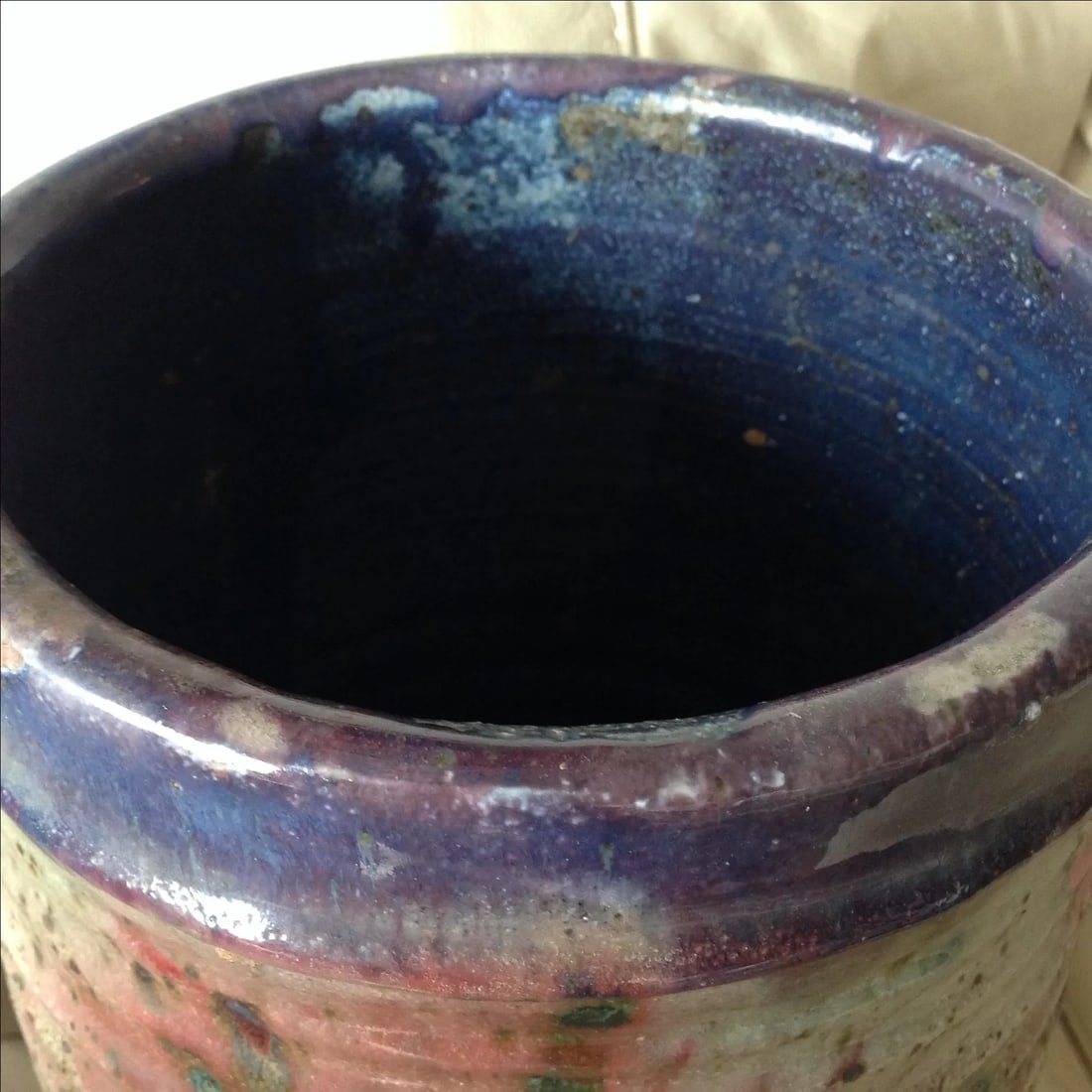 1970s Studio Pottery Floor Vase - 7