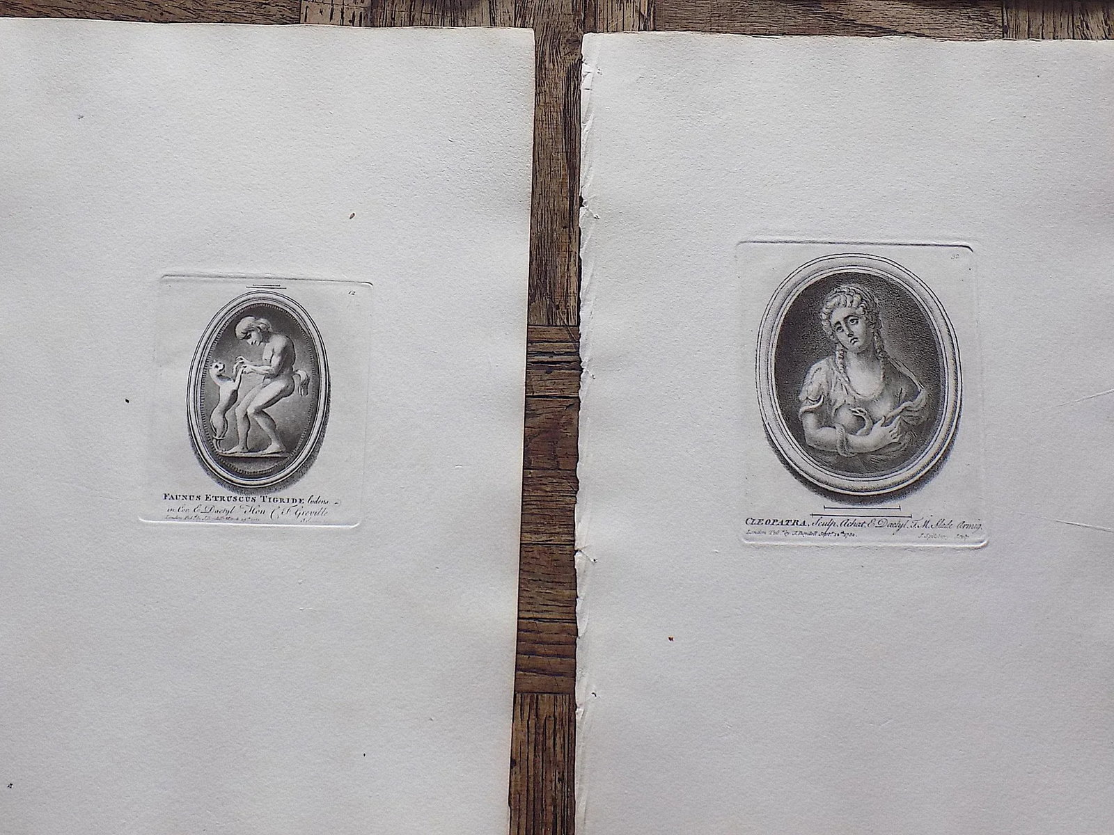 Authentic Antique 18th C. Mythical Figure Quarto Size Copperplate Engravings - Set of 12 - 4