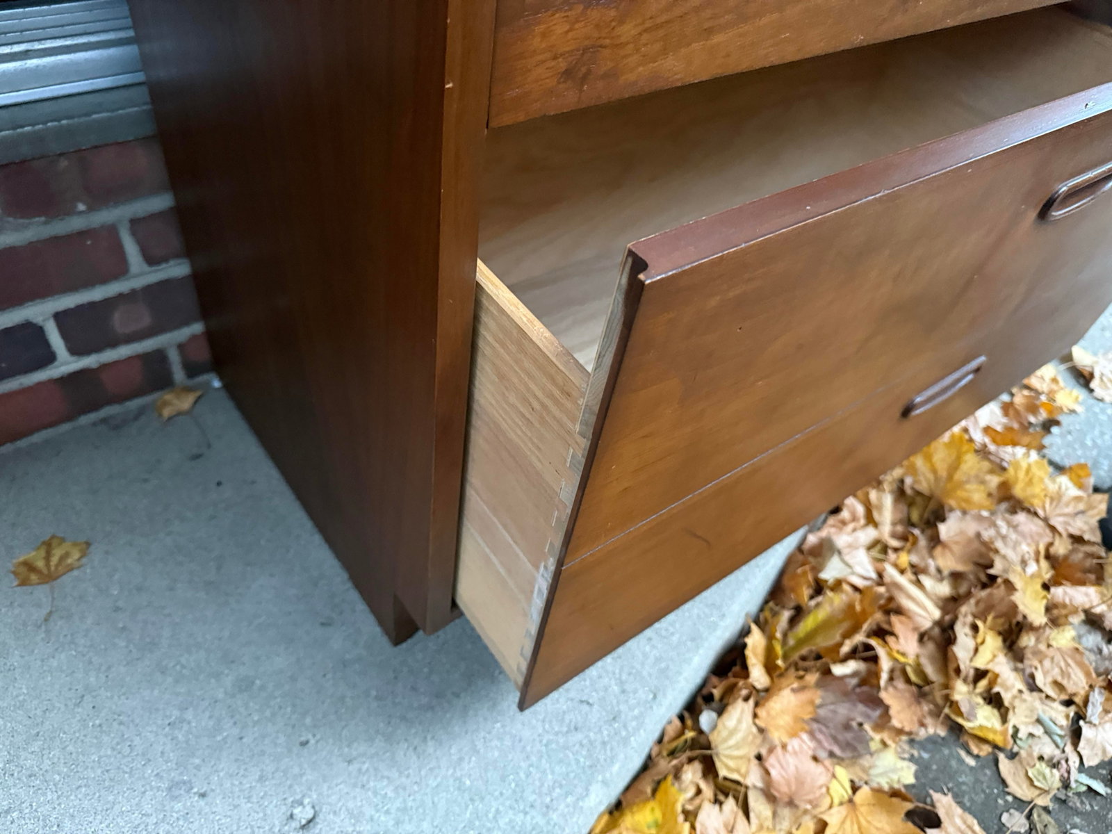 1970s Lane Furniture Classic Walnut 4 Drawer Tall Boy Dresser - 7