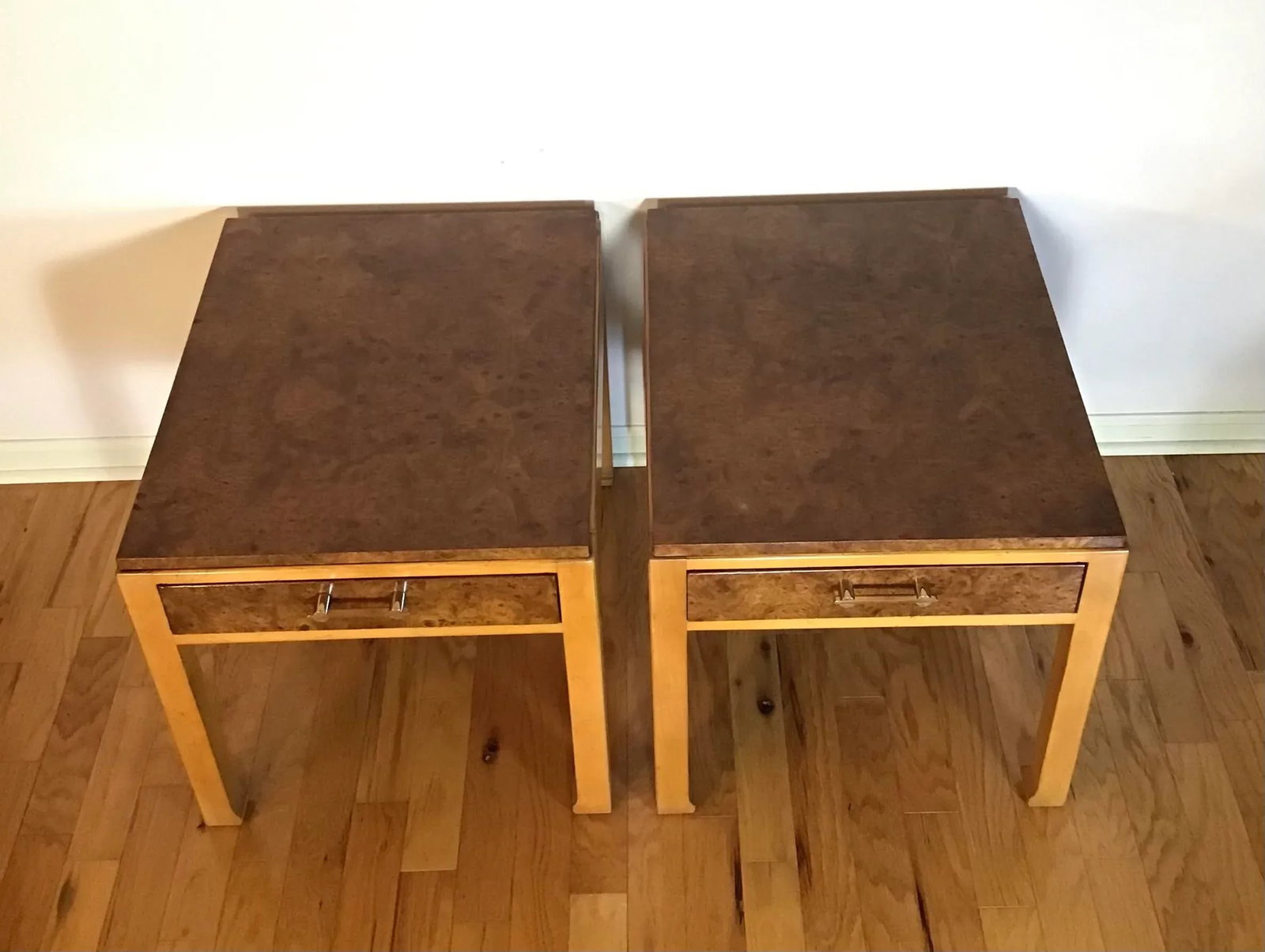 Vintage Mid Century Modern Baker Side Tables - a Pair - 2