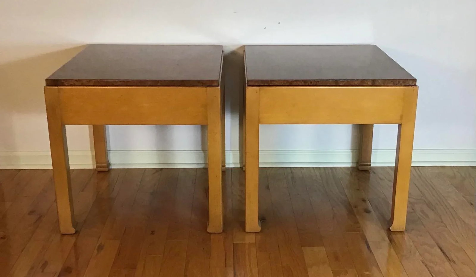 Vintage Mid Century Modern Baker Side Tables - a Pair - 4