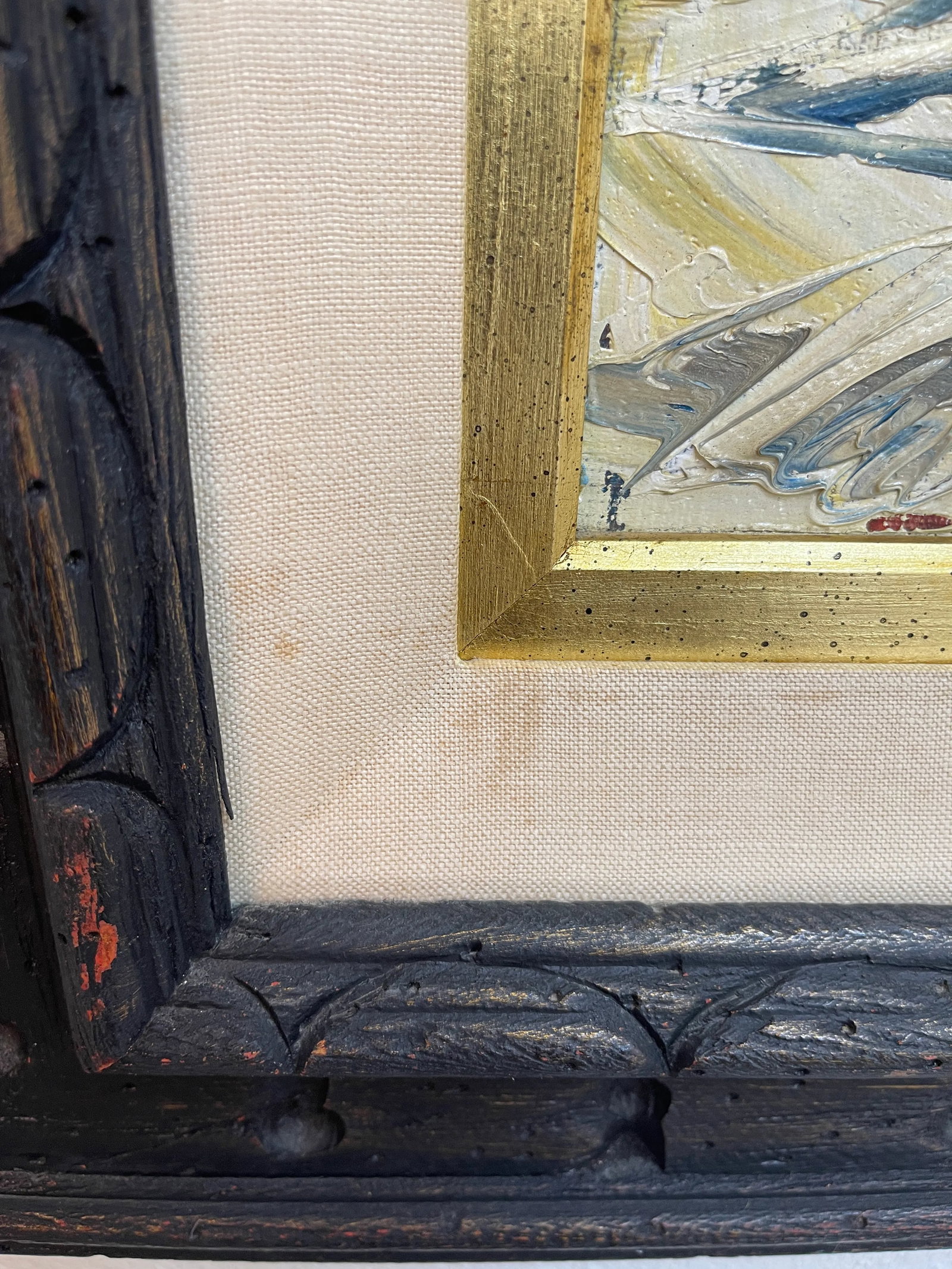 Vintage Colorful Private Beach House Painting - 4