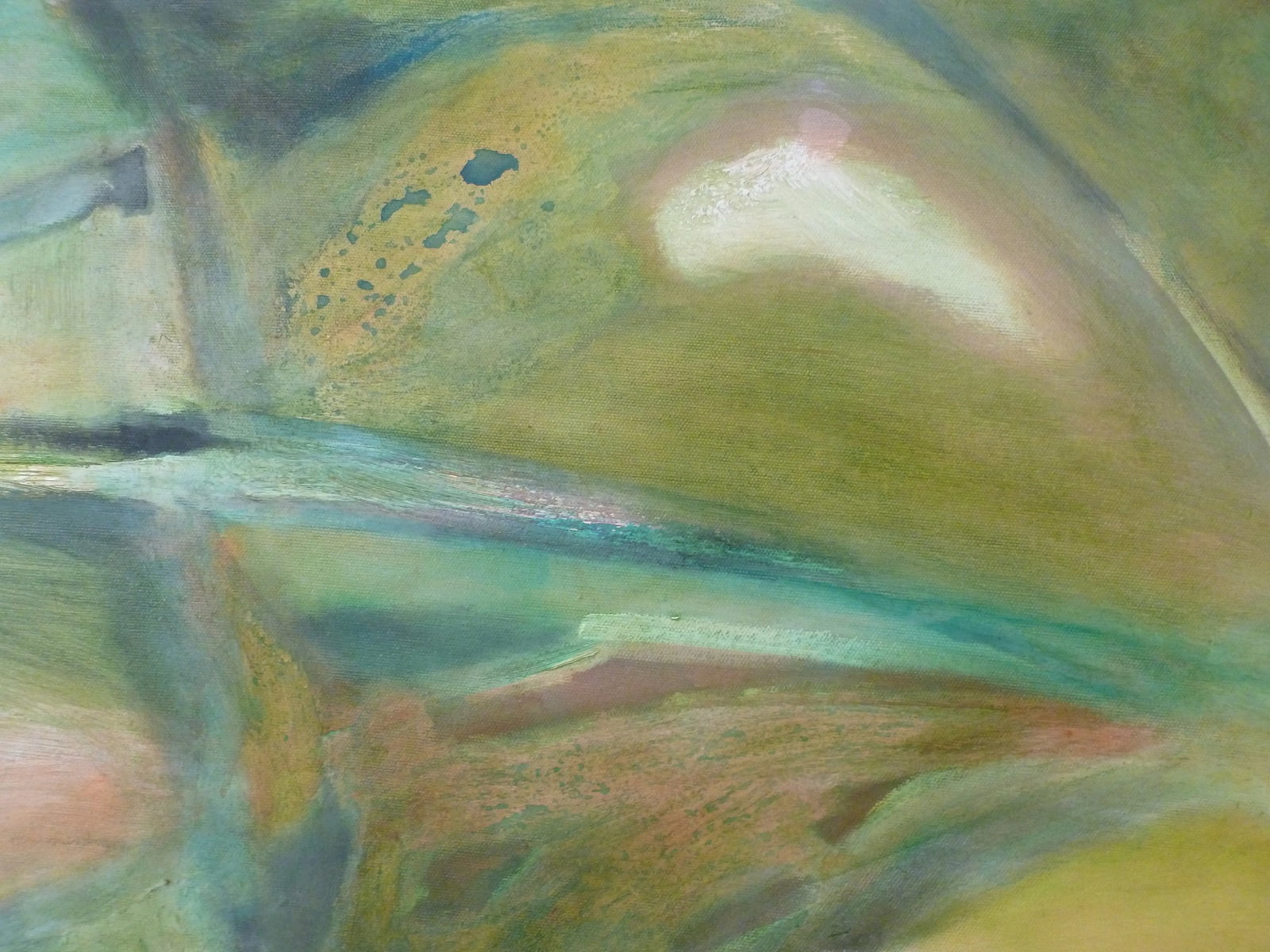 "Duck Pond" Contemporary Organic Modern Abstract Oil and Acrylic Painting by Scott Spencer - 4