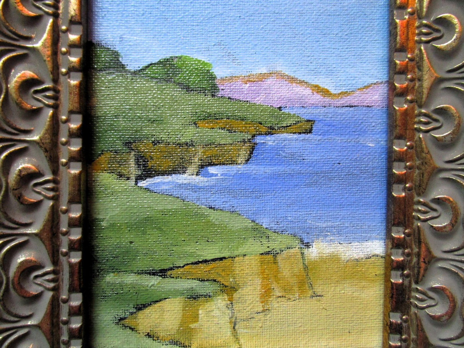 Framed 4x6 Monterey Bay Lynne French Pacific Landscape - 2