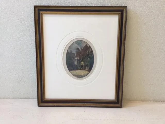 Pair of Custom Framed & Matted Colored Etchings by Luigi Kasimir - 2