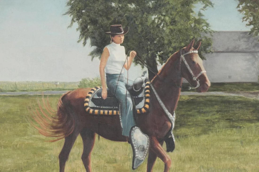 Vintage Impressionist Oil/Canvas - Equestrian Scene - Signed - 2