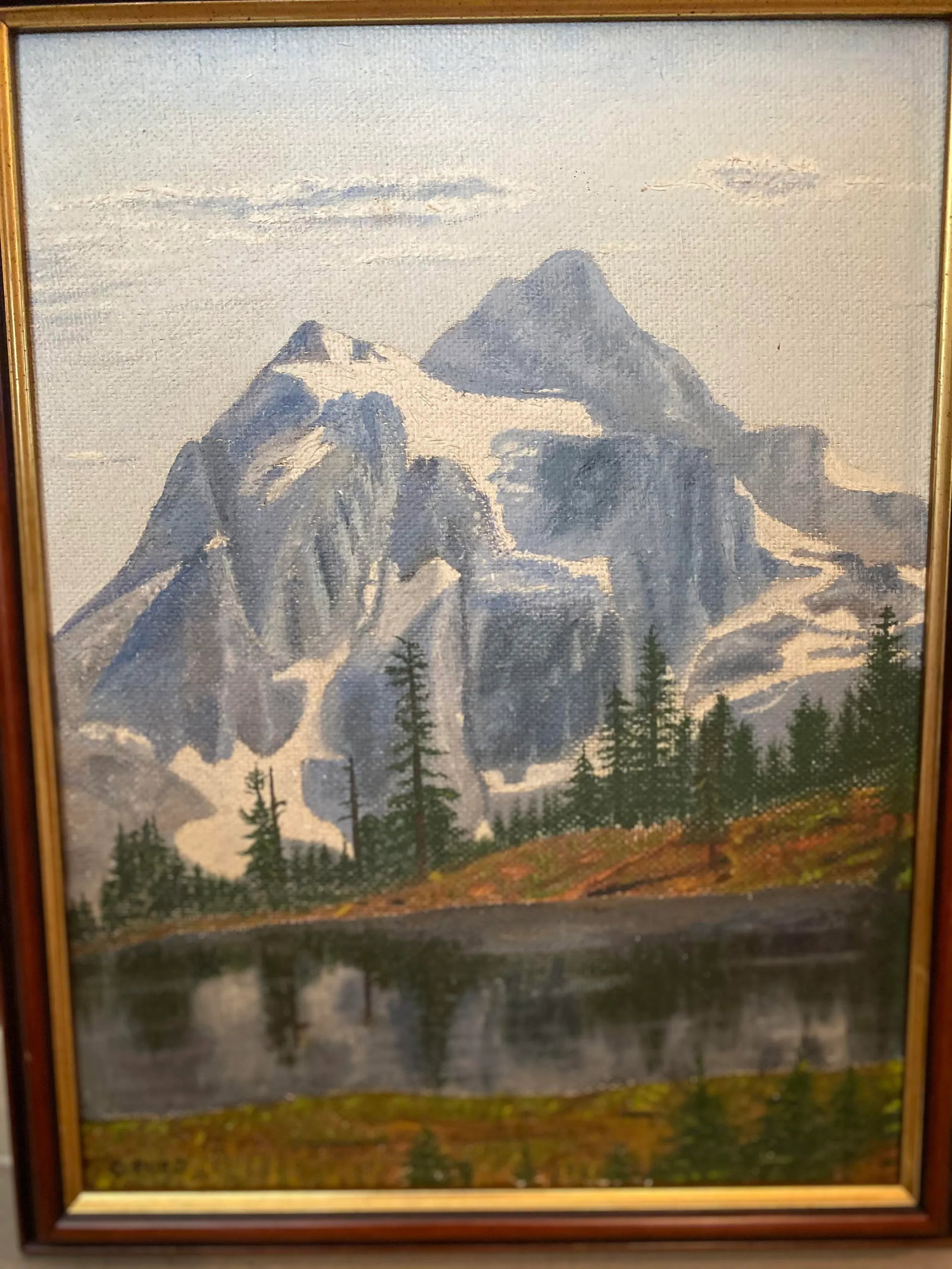 "High Sierras" Western Landscape Oil Painting, Framed - 2
