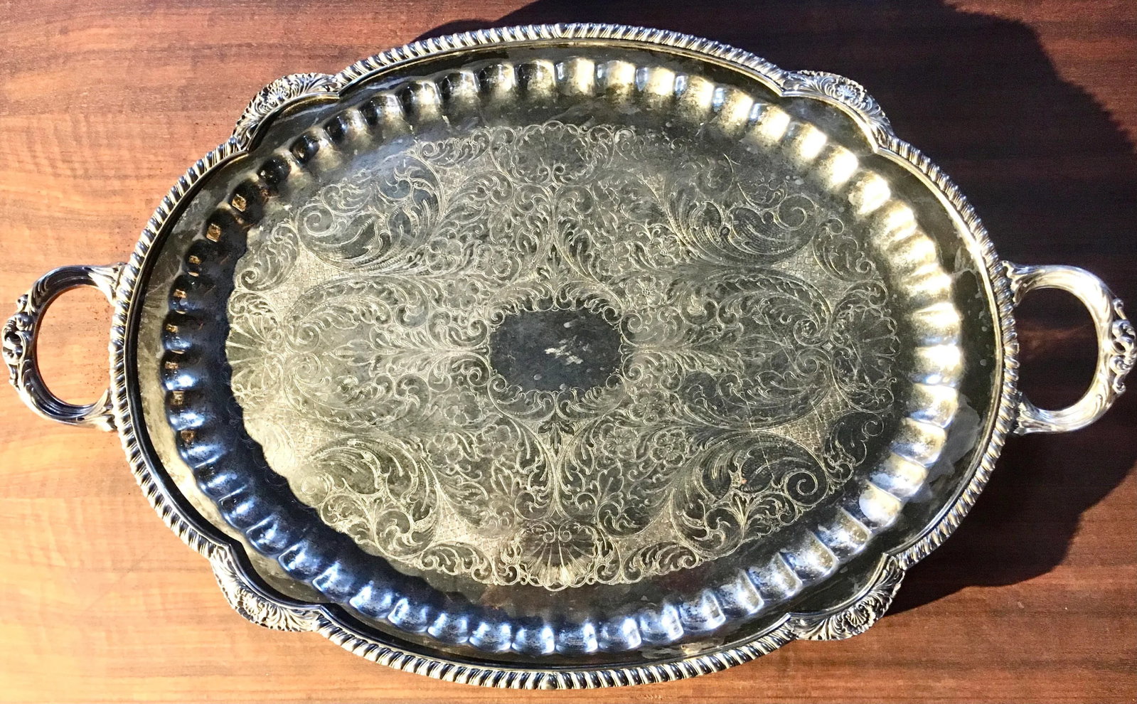 27" Silver Platter by Pilgrim - 8