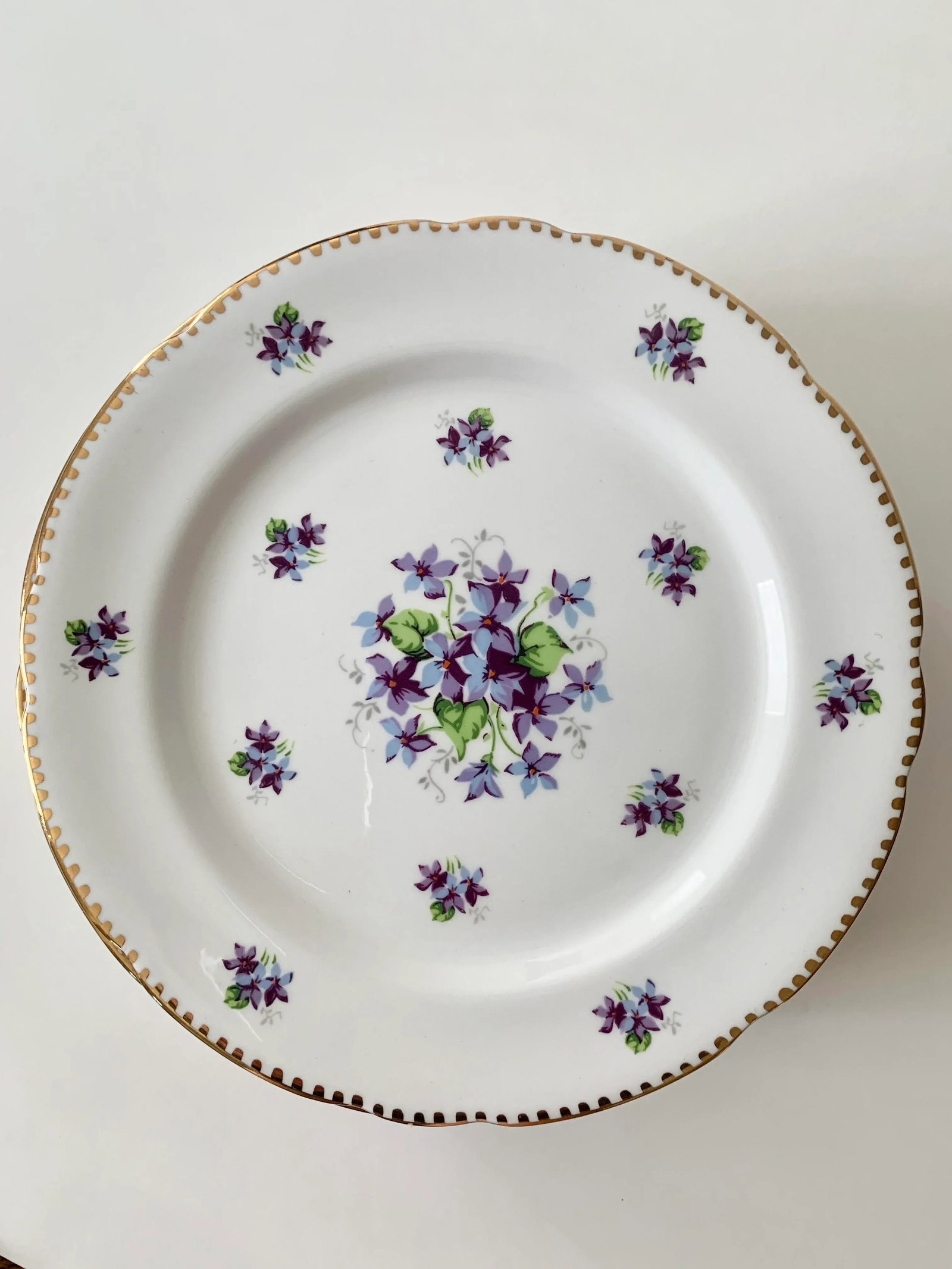 Royal Stafford Sweet Violets Gold Edge Salad Plates - Set of 10 - 3