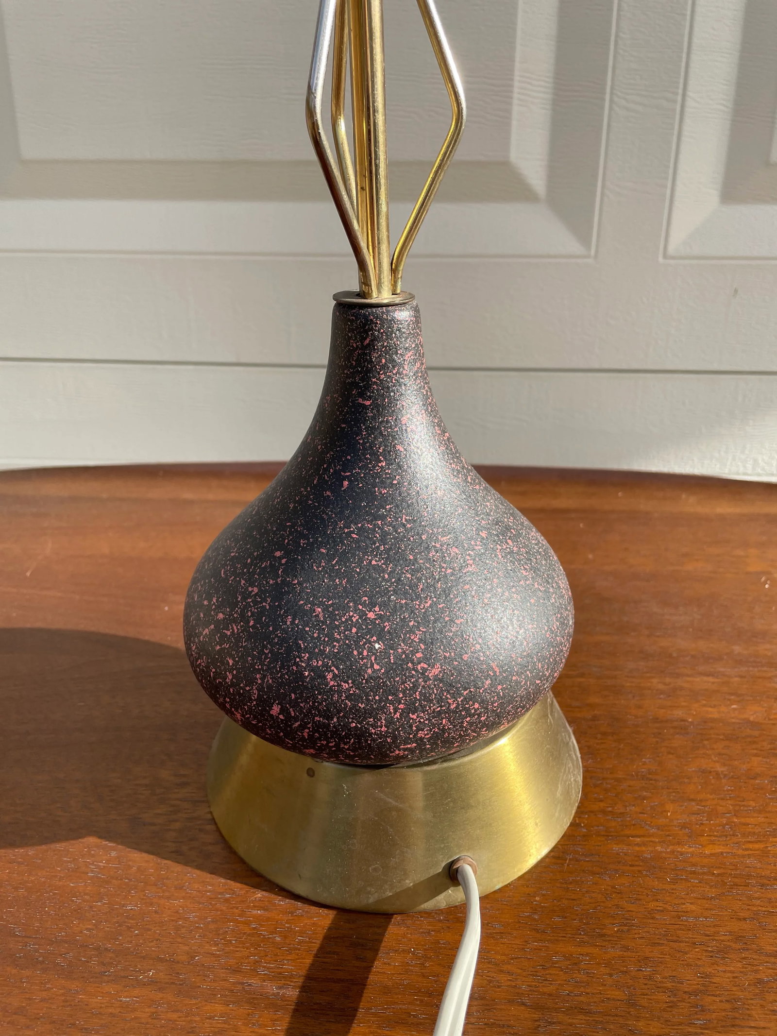 Vintage Mid Century Modern Atomic Starburst Table Lamp - 5