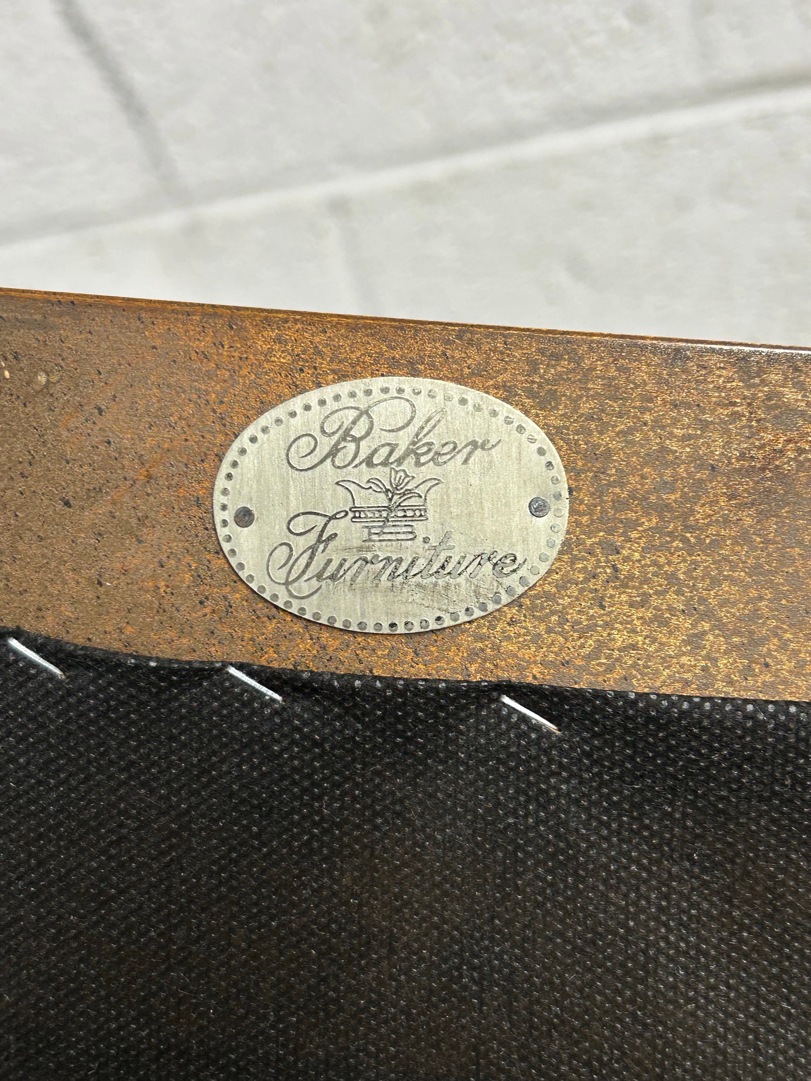 Mid 20th Century Faux Bamboo Baker Furniture Bench - 7