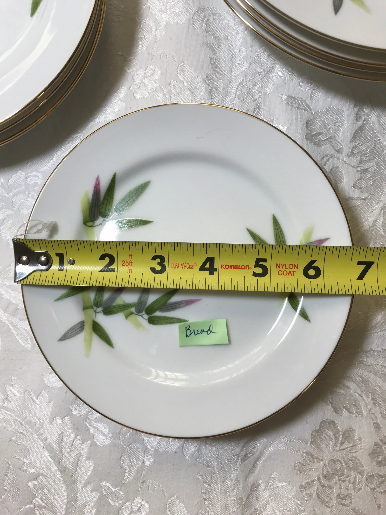 1950s Mid-Century Modern Narumi Spring Bamboo Dinnerware Set- 23 Pieces Japan 4 Place Settings - 3