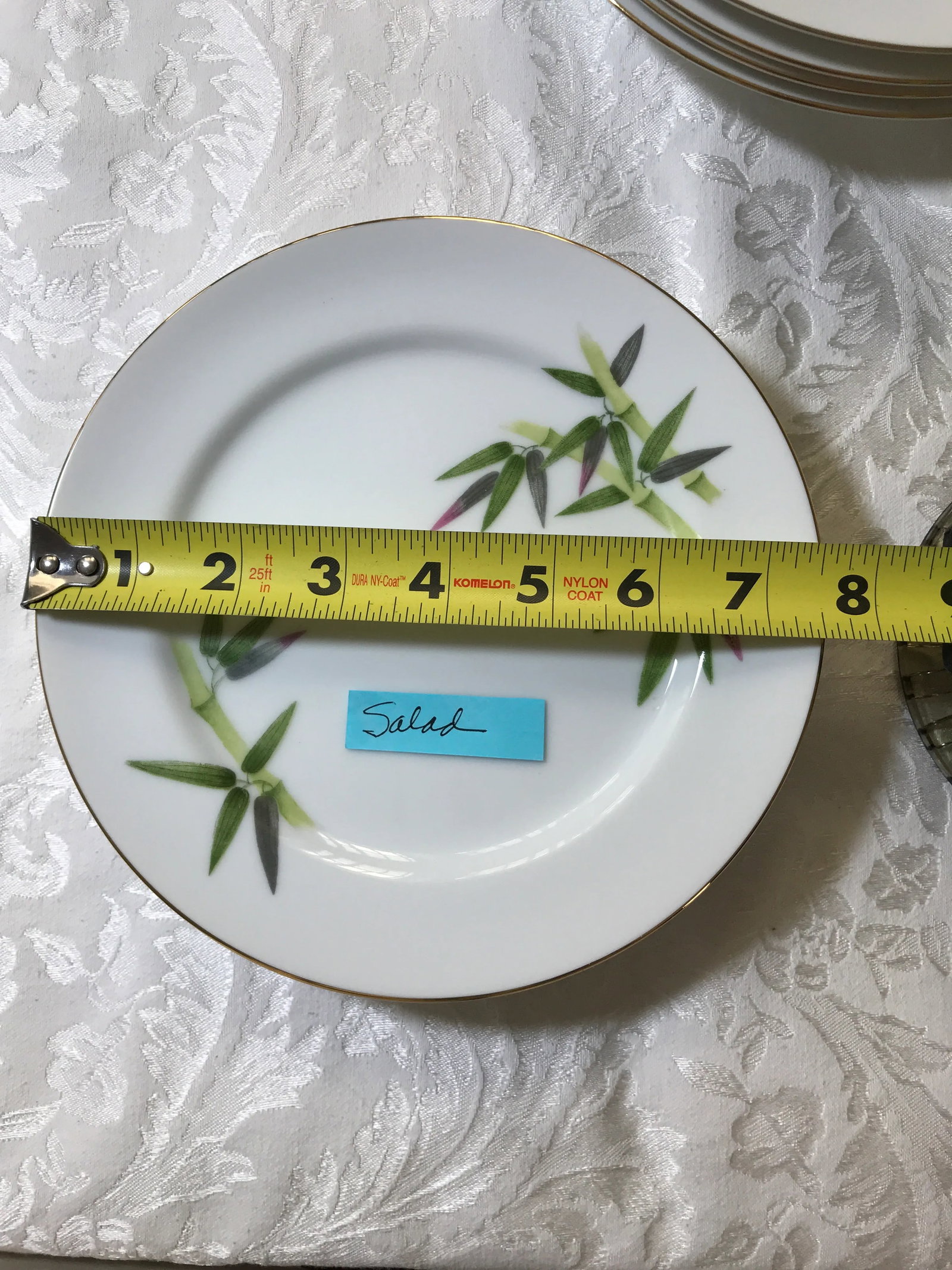 1950s Mid-Century Modern Narumi Spring Bamboo Dinnerware Set- 23 Pieces Japan 4 Place Settings - 4