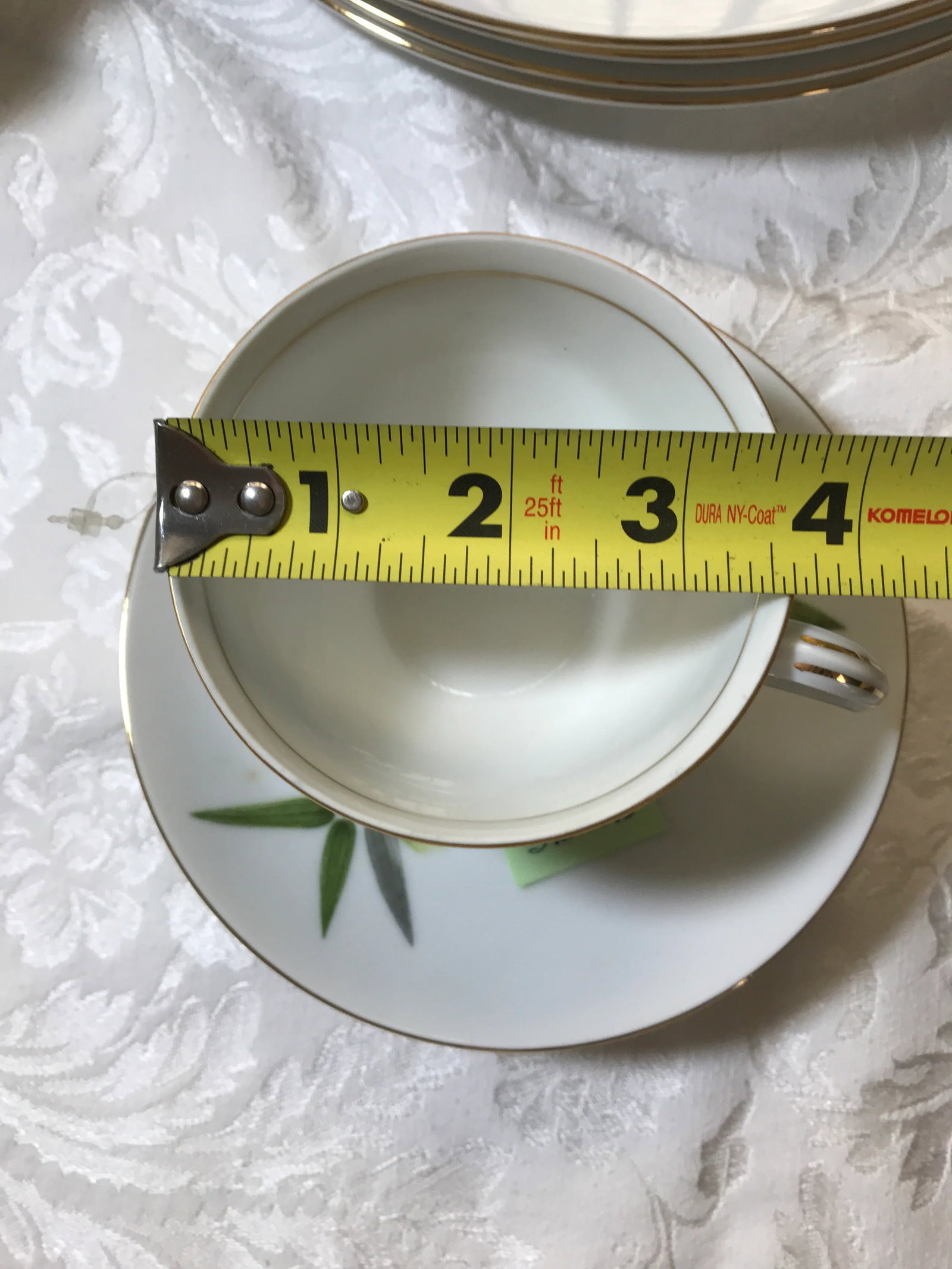 1950s Mid-Century Modern Narumi Spring Bamboo Dinnerware Set- 23 Pieces Japan 4 Place Settings - 7