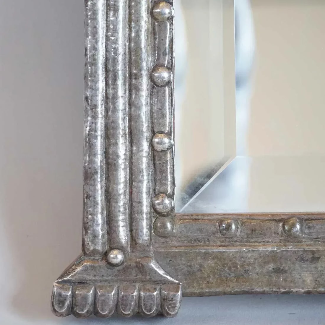 Indo-Portuguese Silver Framed Mirrors - A Pair - 2